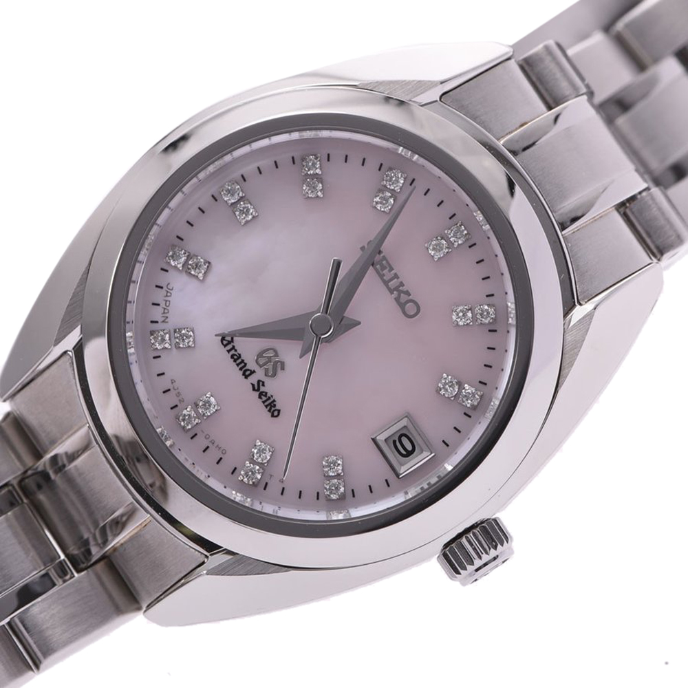

Seiko Pink MOP Diamonds Grand Seiko STGF077 Women's Wristwatch