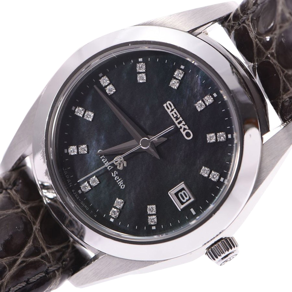 

Seiko Black Diamonds Stainless Steel Grand Seiko STGF097 Women's Wristwatch