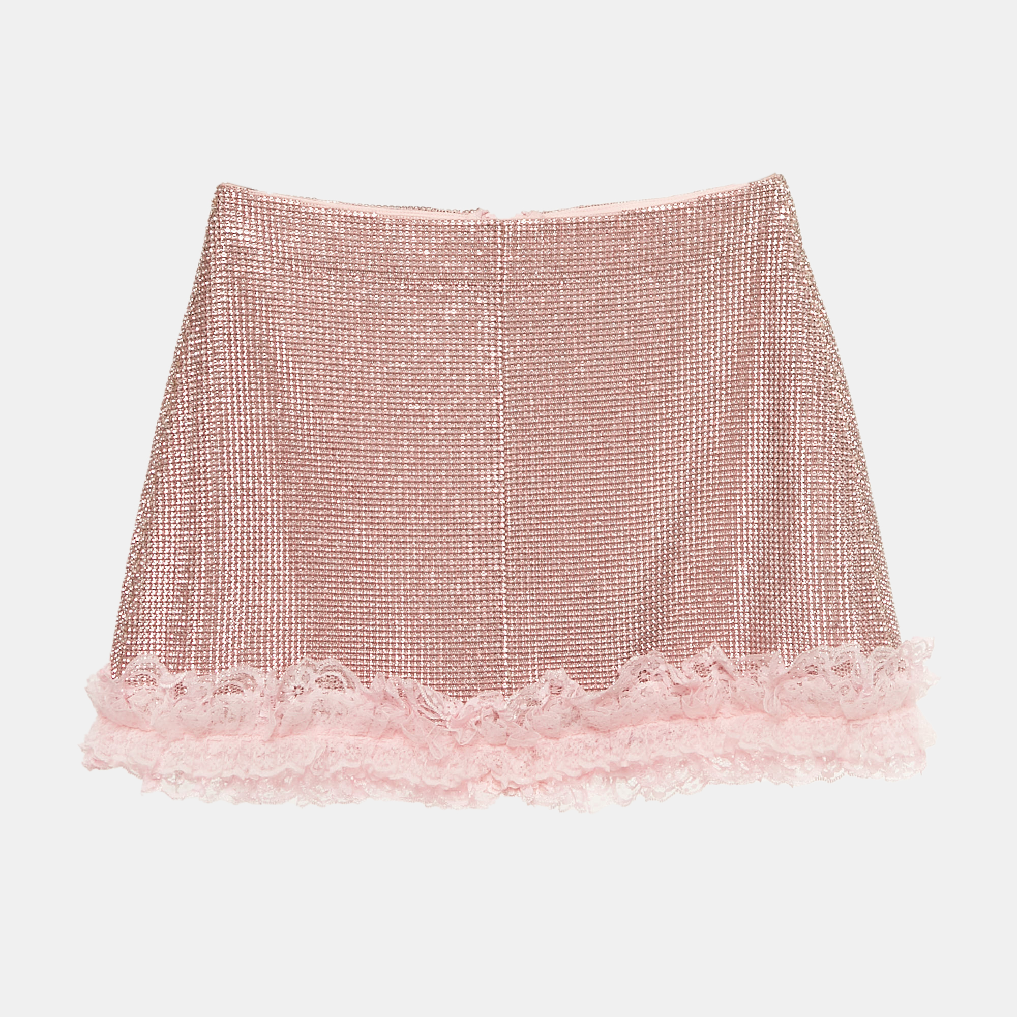 

Self-Portrait Residency x Christopher Kane Pink Crystal Fishnet Mini Skirt S