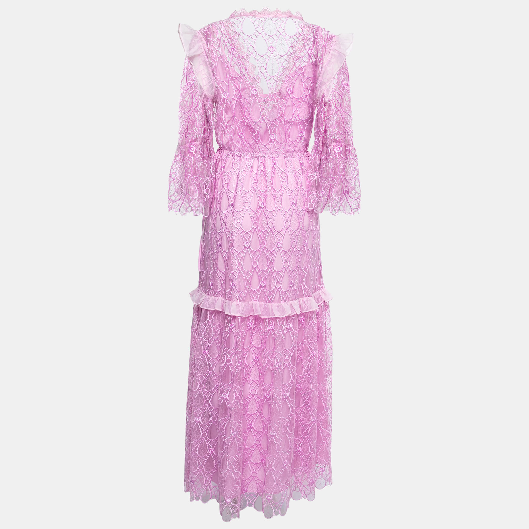 

Self-Portrait Purple Lace Maxi Dress