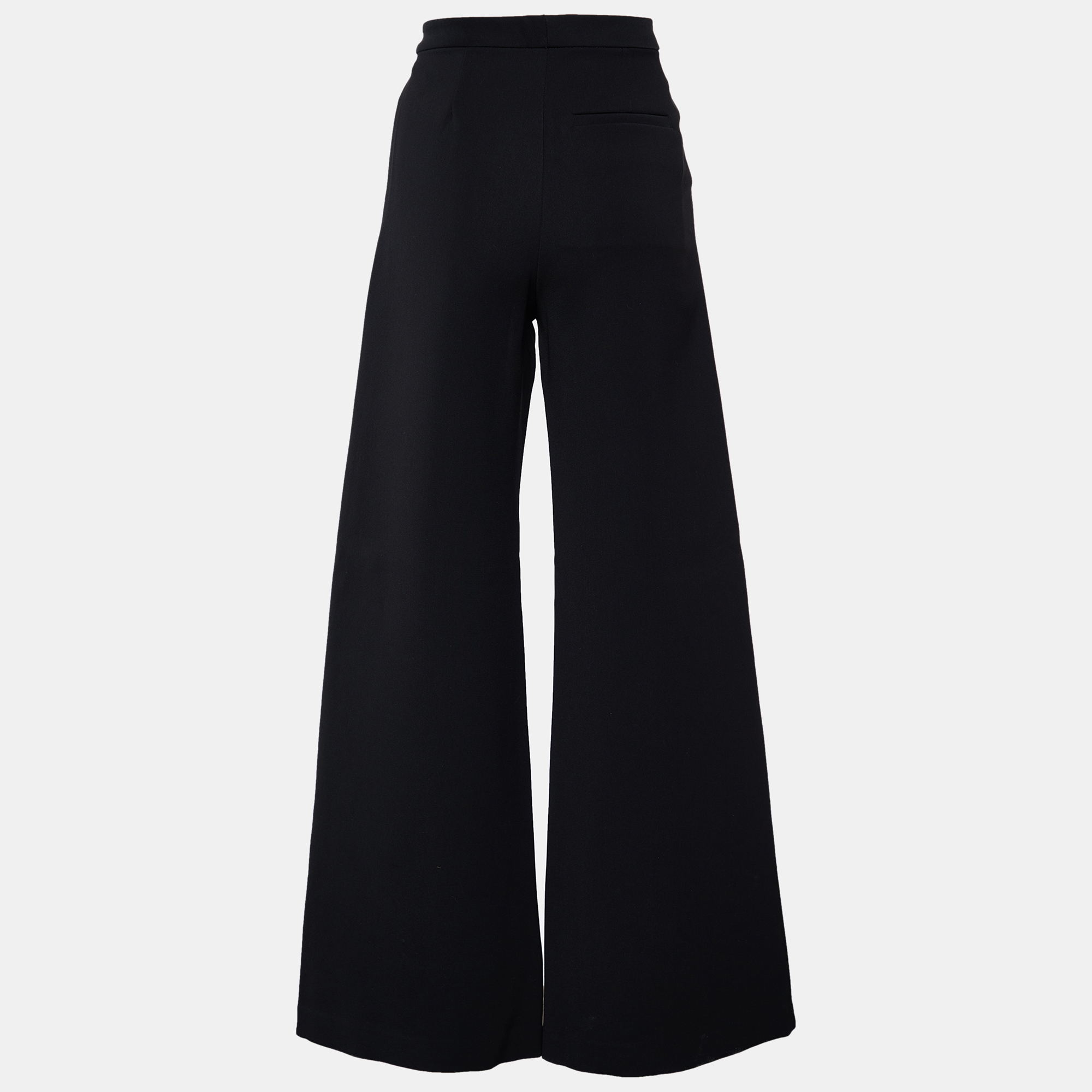 

Self-Portrait Black Twill Wide Leg Pants