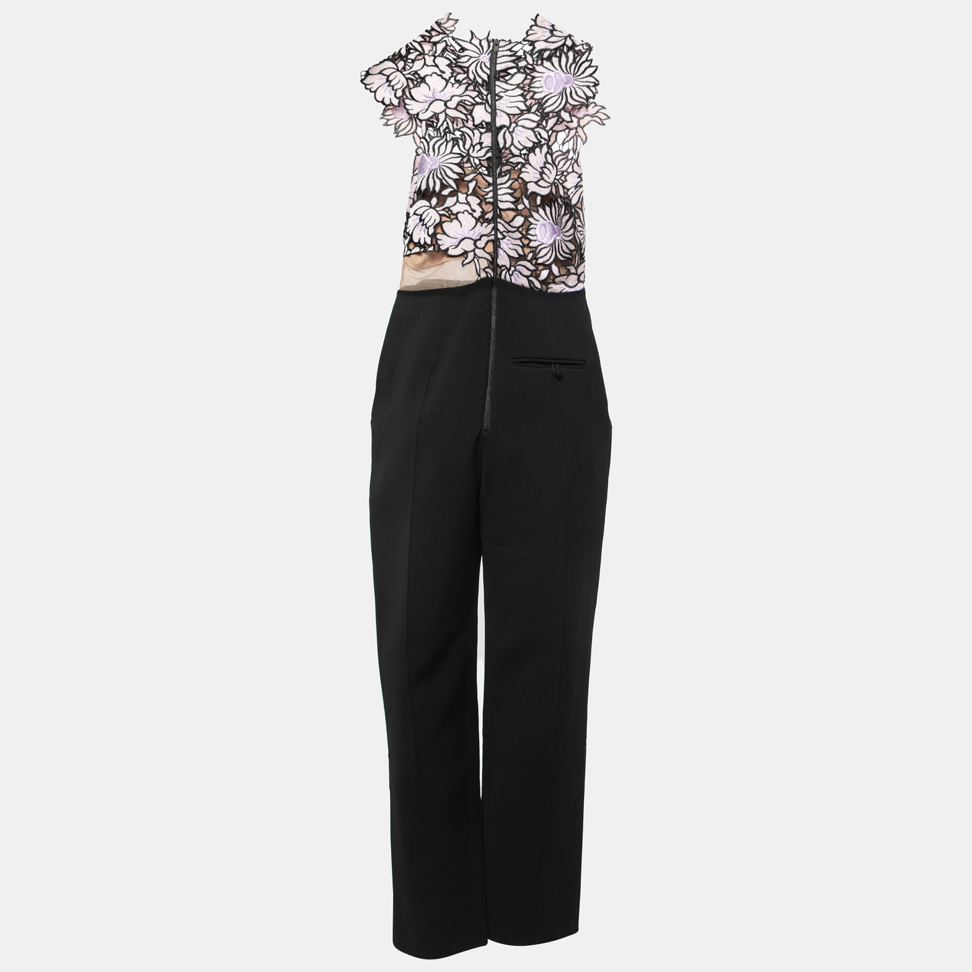 

Self-Portrait Black Floral Lace Jumpsuit