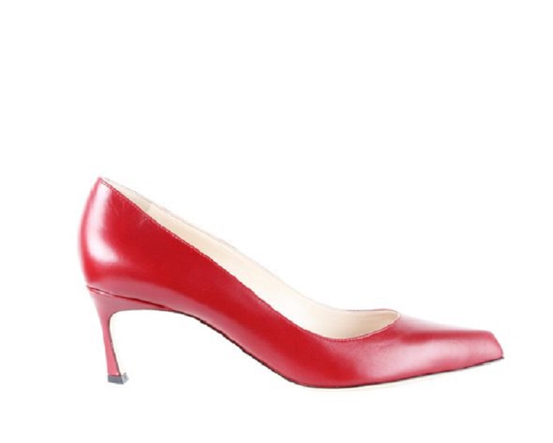 Pre-owned Sergio Rossi Red Leather Bloody Mary Pumps Size 41