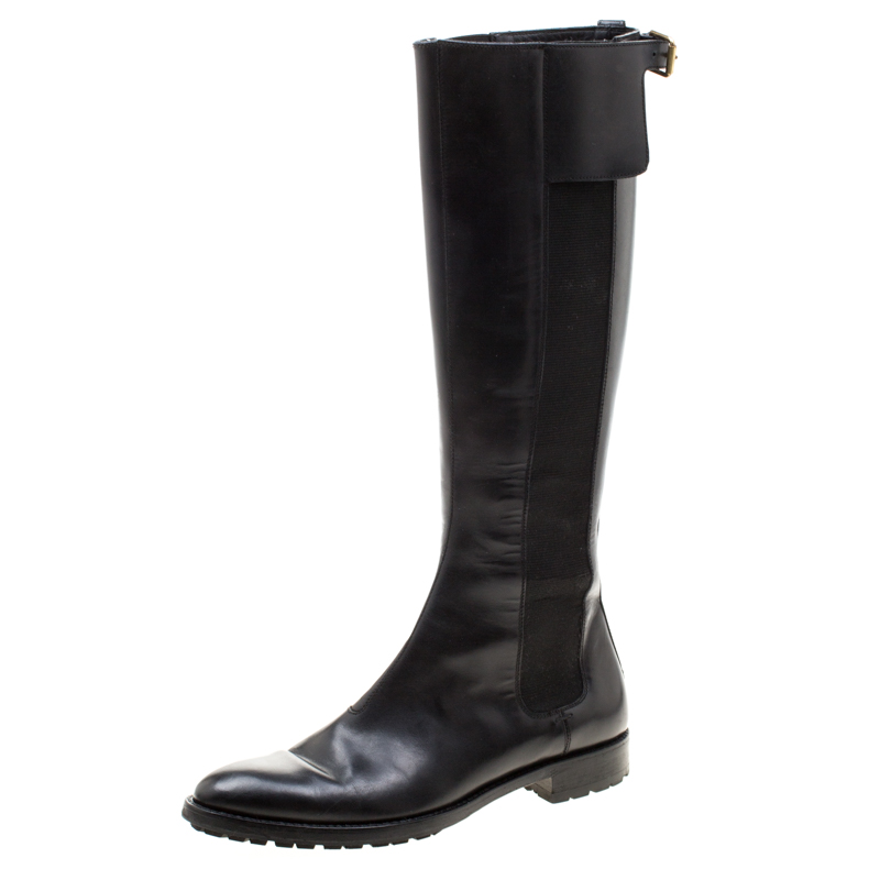 sergio rossi leather boots
