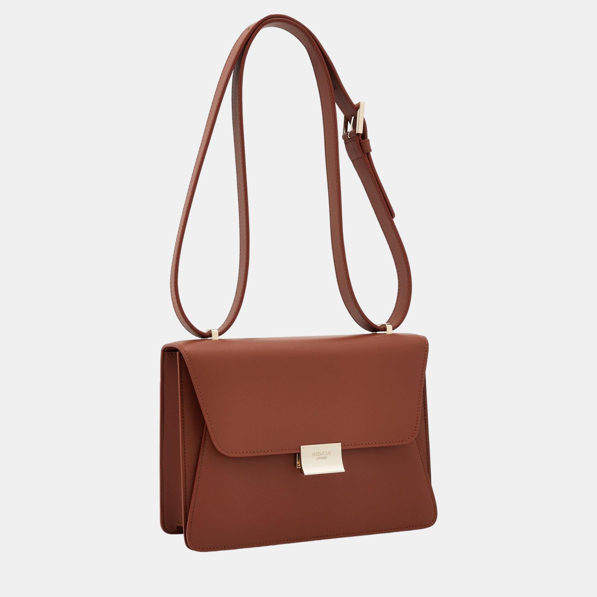 

Sevda London Kate Tan Shoulder Bag, Brown