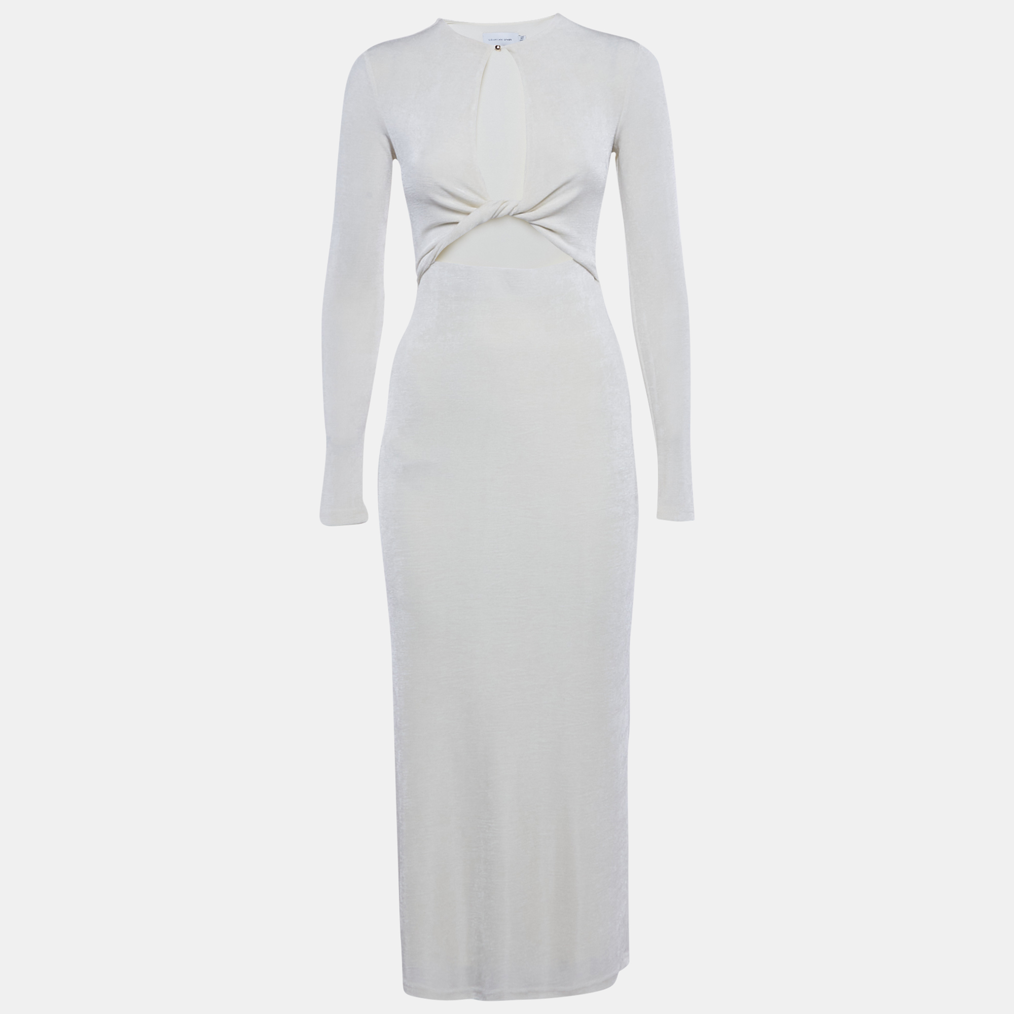 

Significant Other Cream Knit Cut Out Monza Maxi Dress S