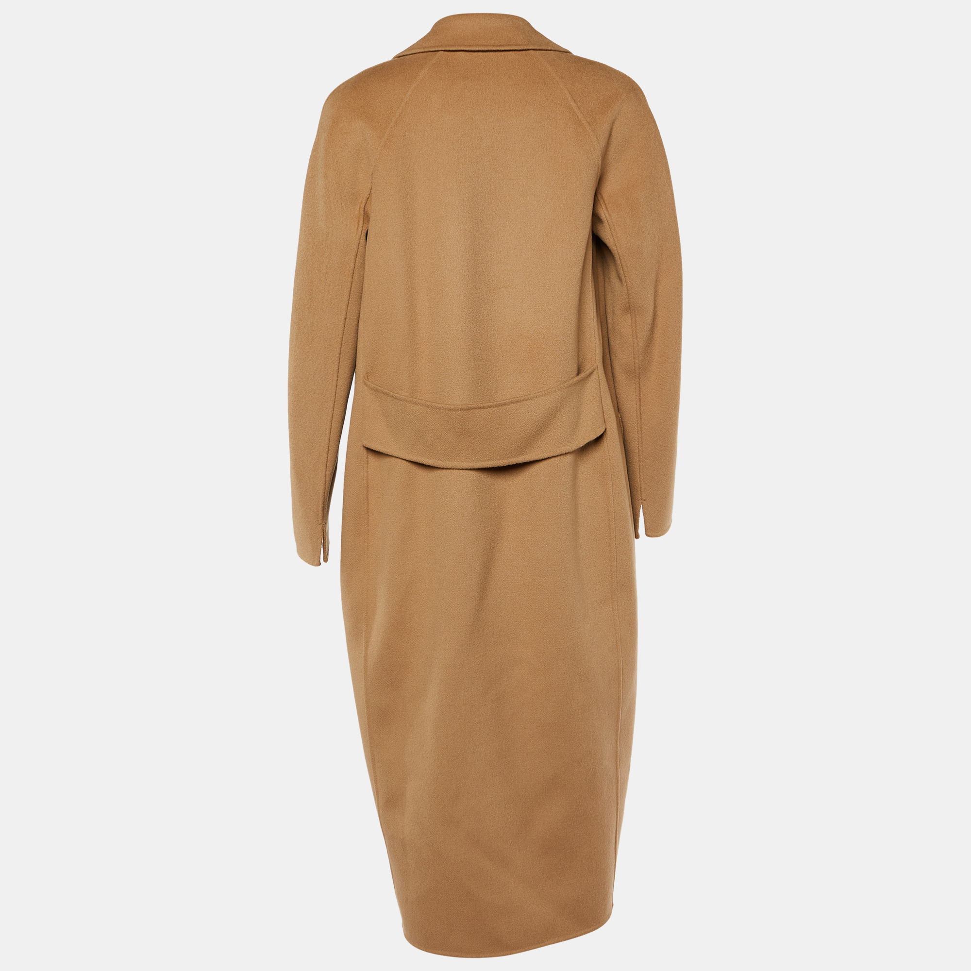 

Max Mara Camel Brown Wool Double Breasted Coat