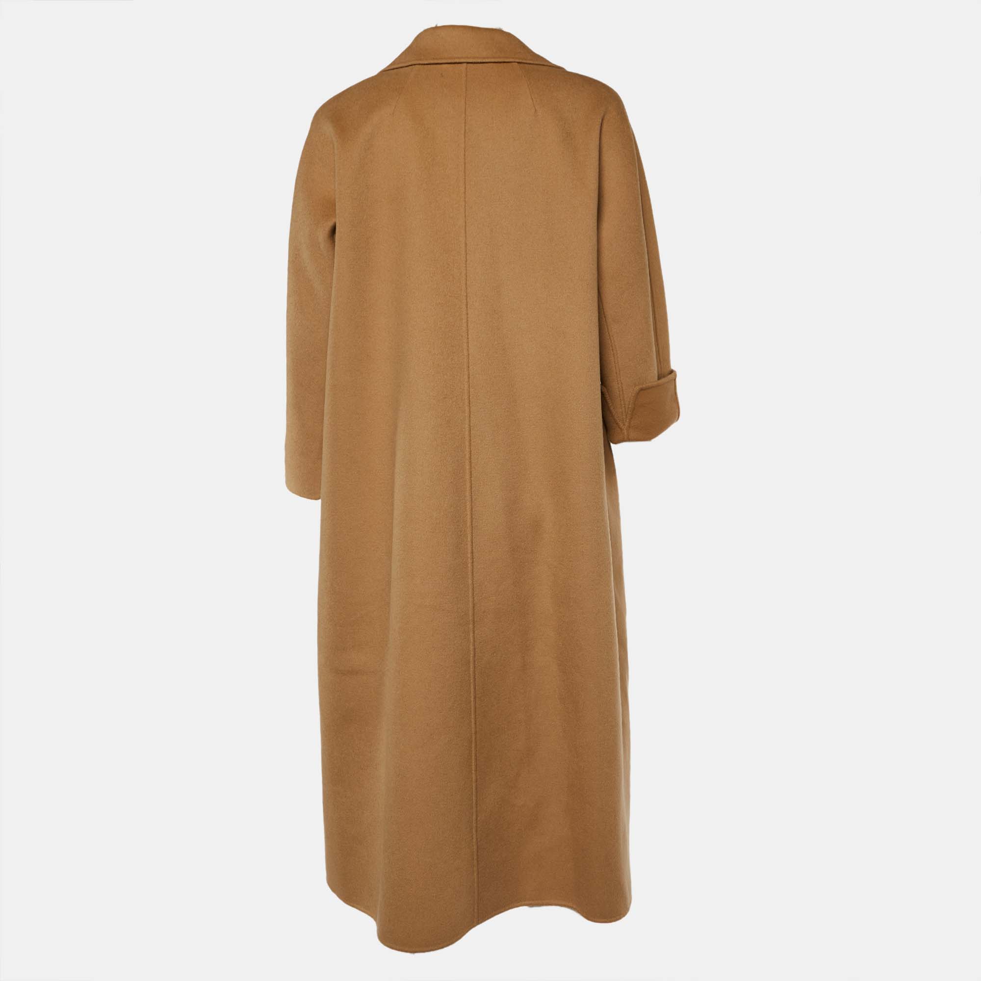 

S'Max Mara Camel Brown Wool Belted Coat