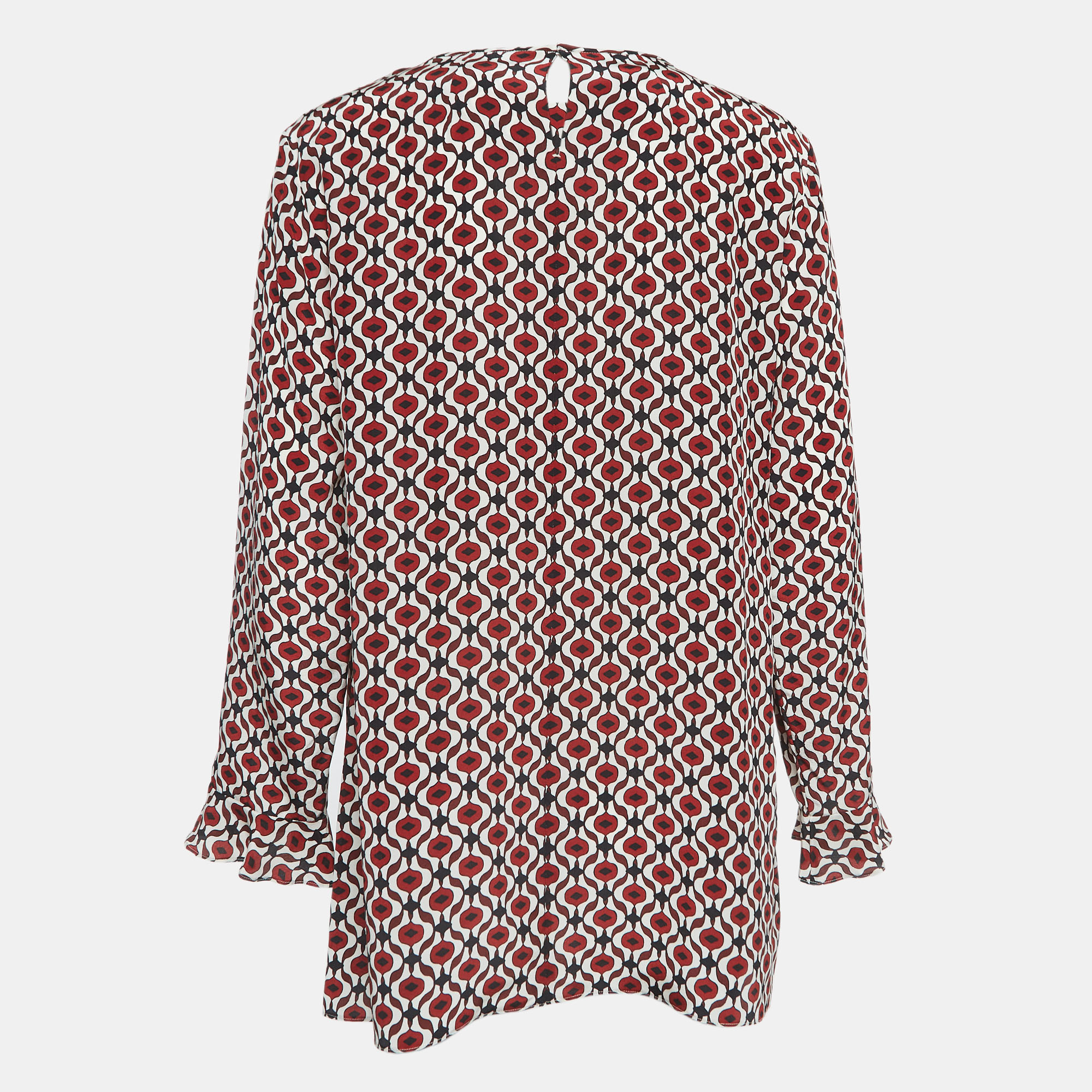 S`Max Mara Multicolor Printed Silk Top L 