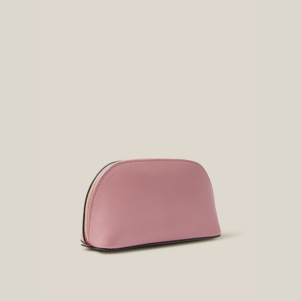 

Smythson Pink Panama Leather Cosmetic Case