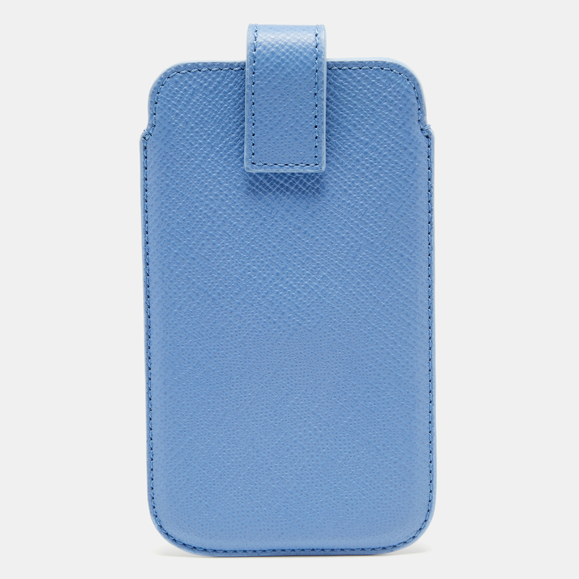 Pre-owned Smythson Blue Leather Phone Cover
