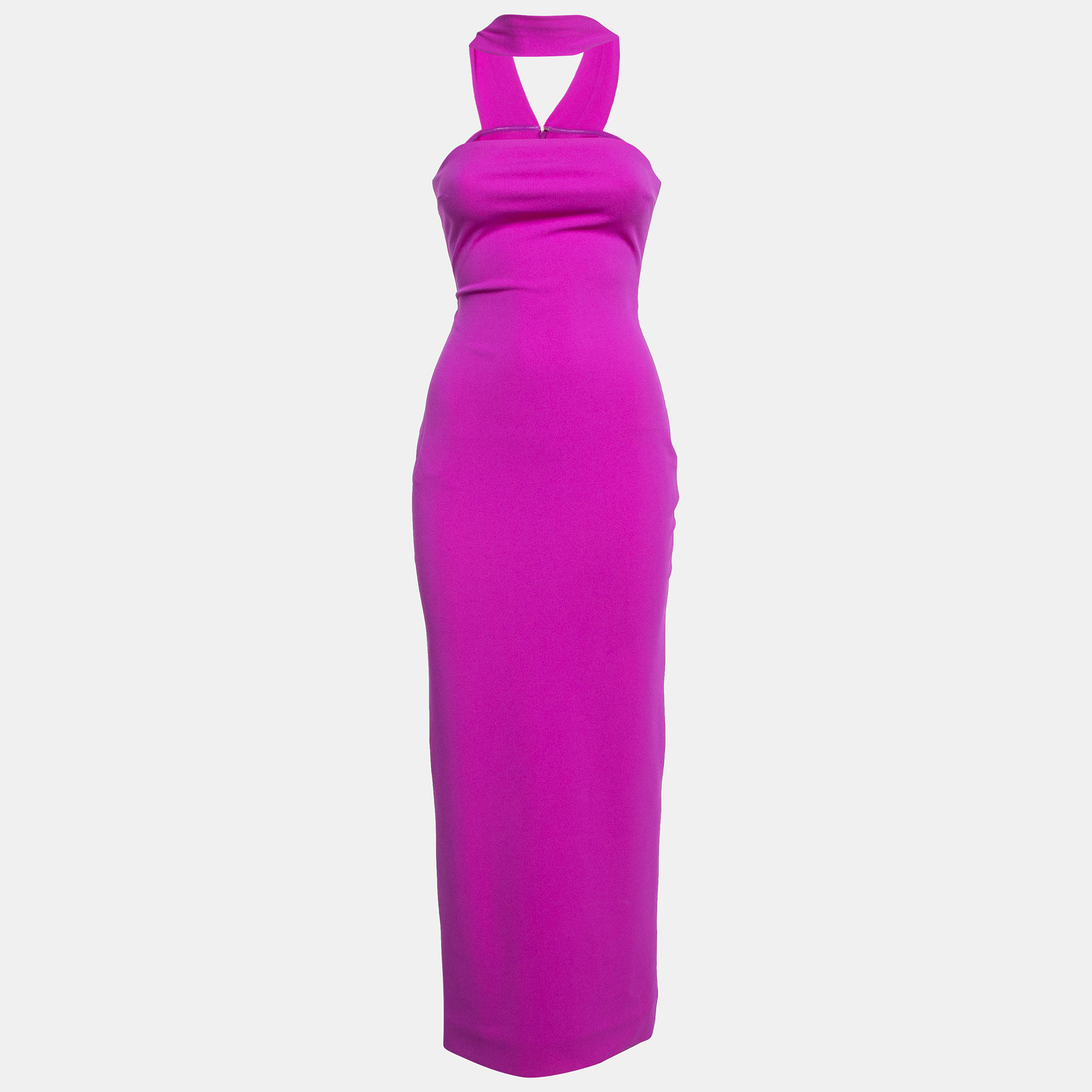 

Solace London Pink Crepe Maxi Dress S