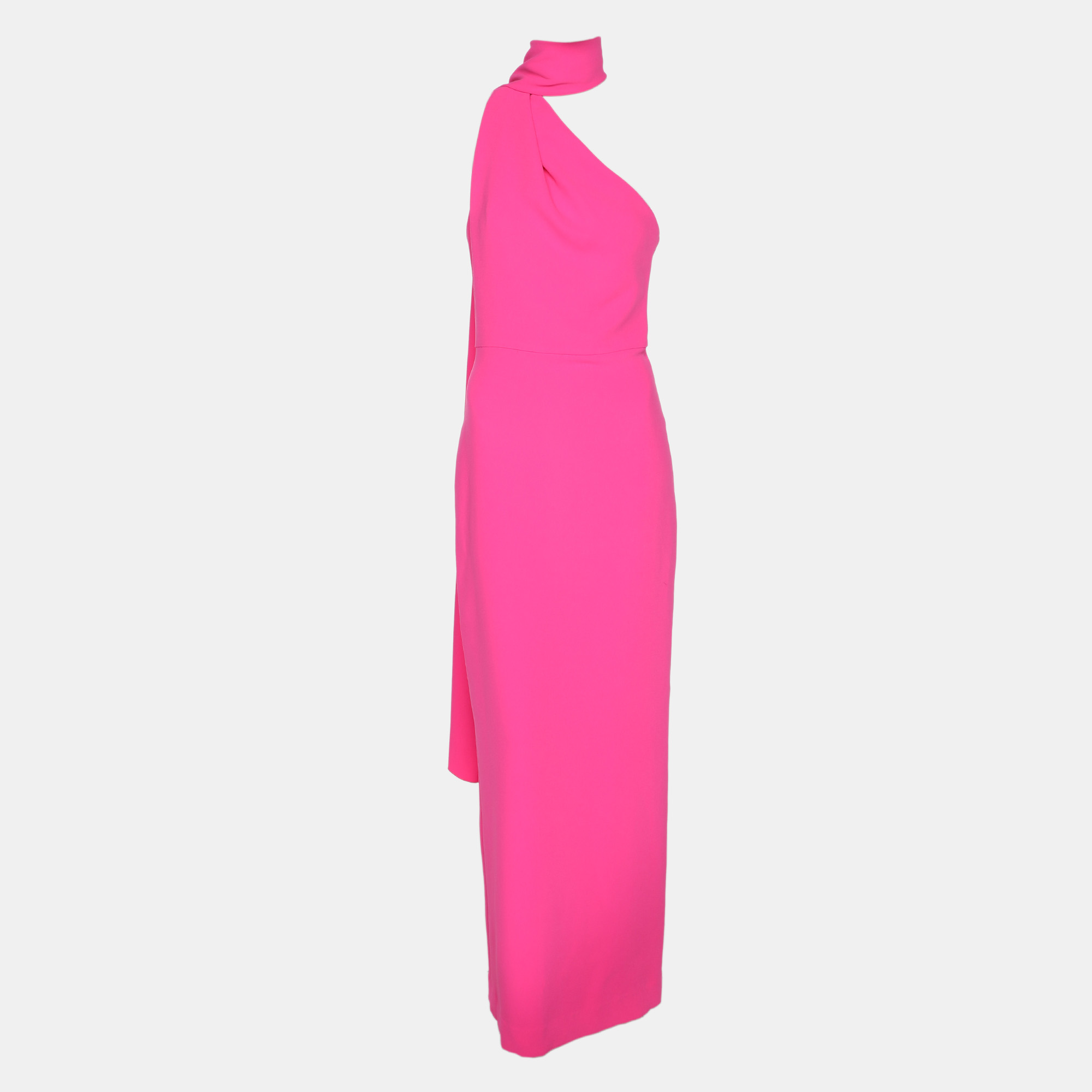 

Solace London Pink Crepe Demi Maxi Dress S