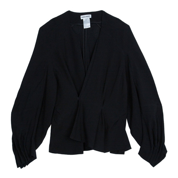 Pre Owned Sonia Rykiel Black Knit Jacket L