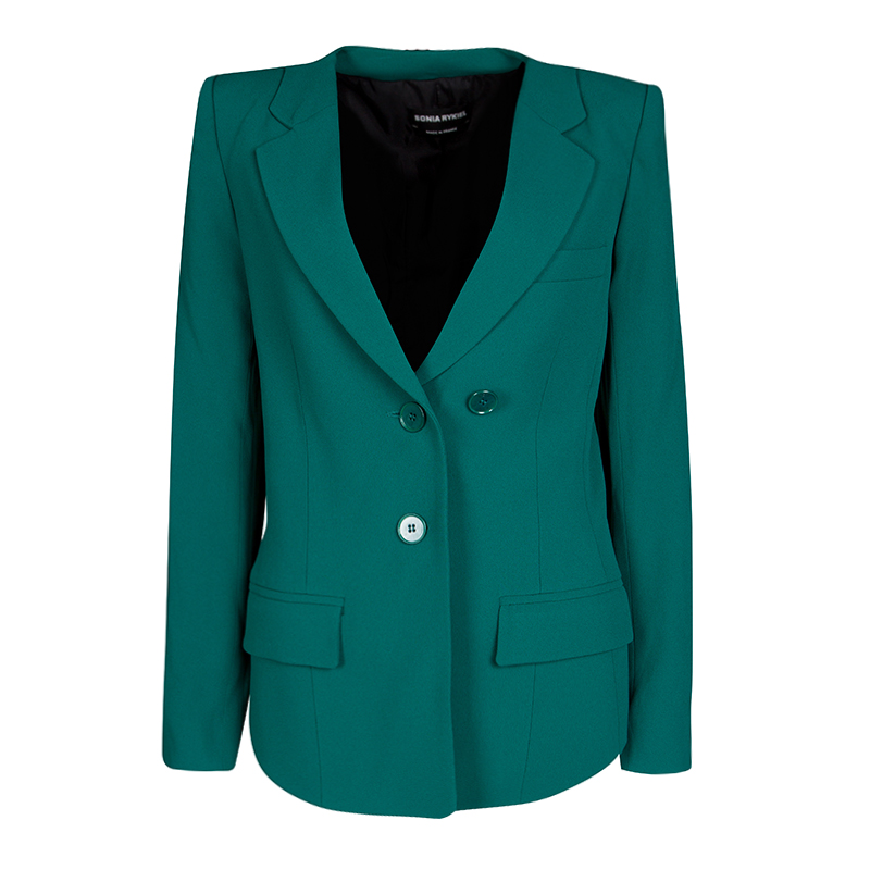 Sonia Rykiel Emerald Green Tailored Blazer S