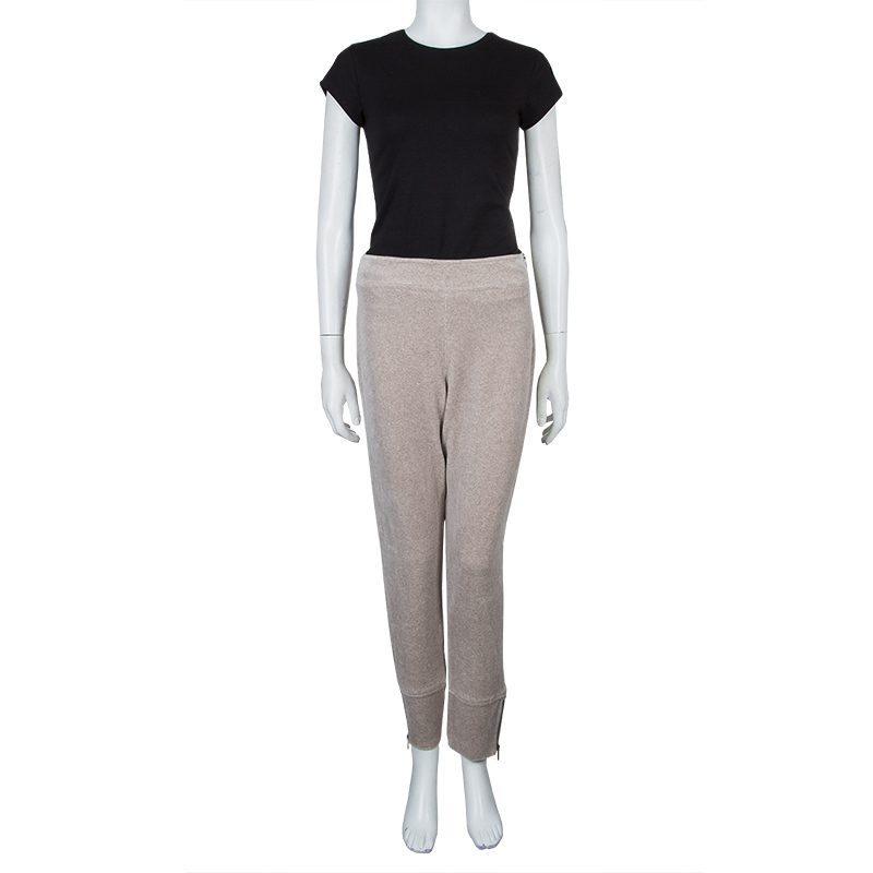 

Sonia Rykiel Beige Zip Detail Sweat Pants