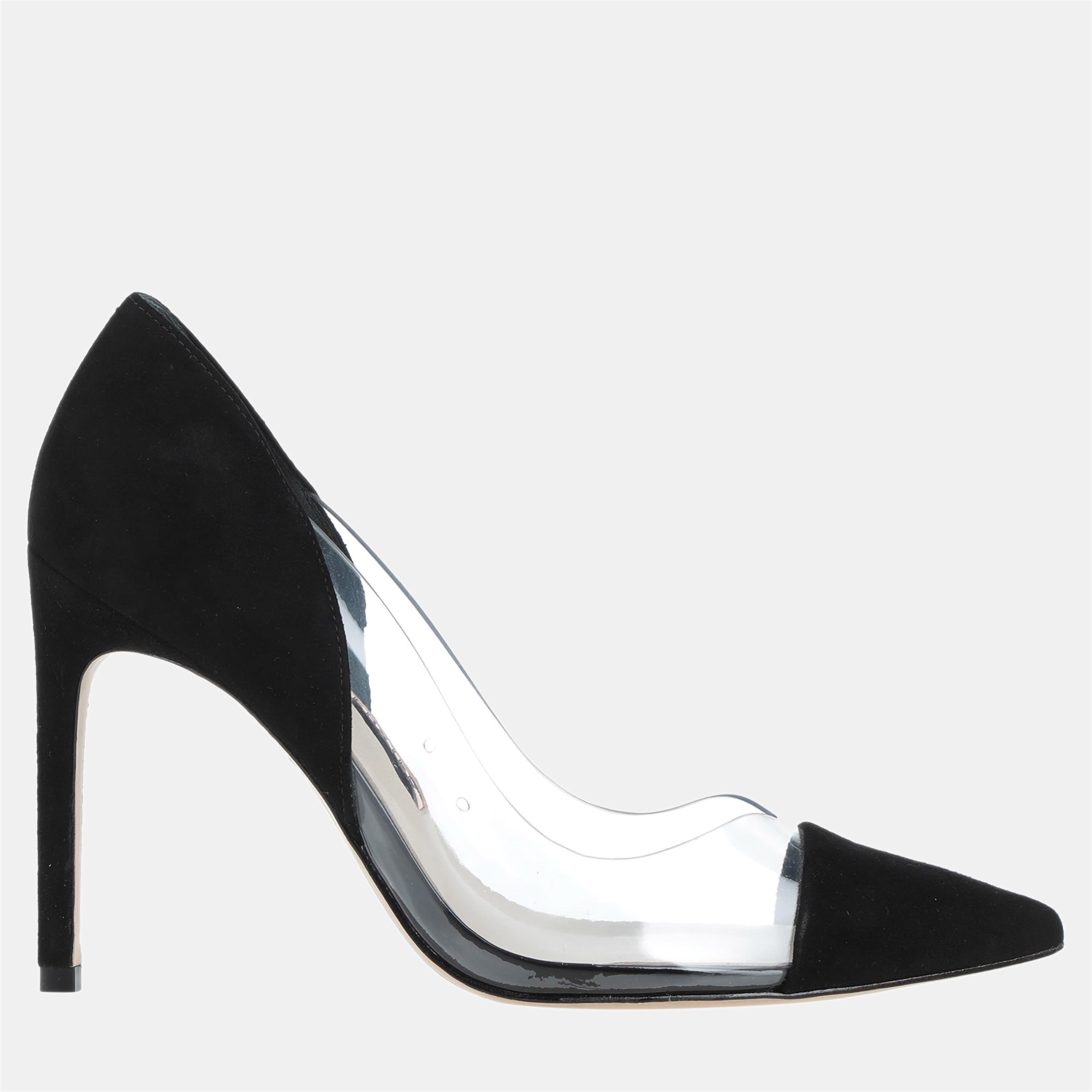 

Sophia Webster PVC and Suede Pointed Toe Pumps Size, Black