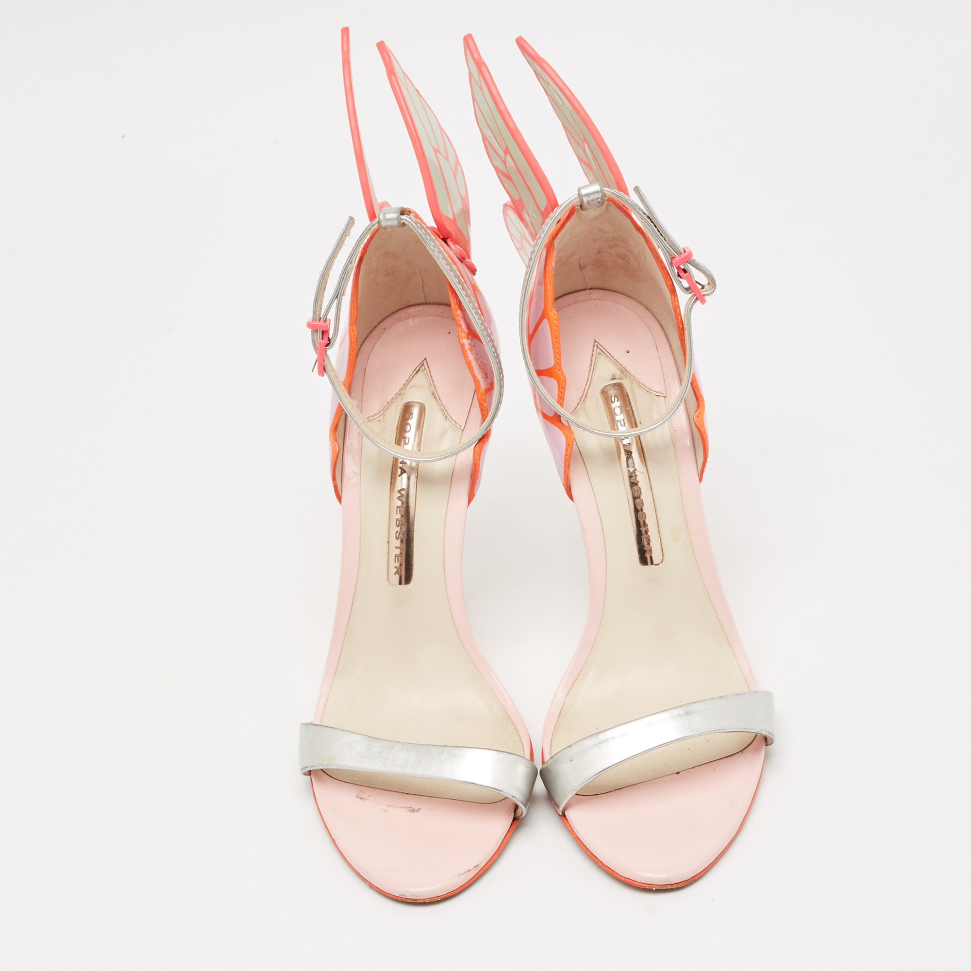 Sophia Webster Multicolor Leather Chiara Ankle Strap Sandals Size 37.5 