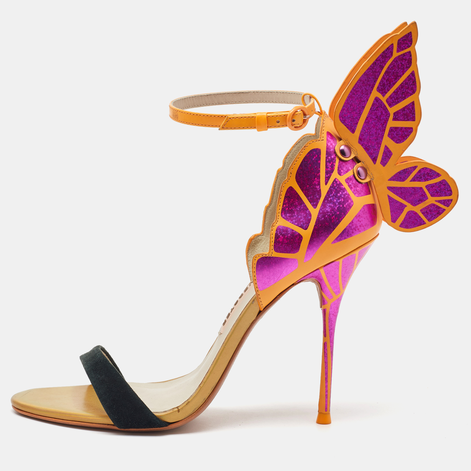 

Sophia Webster Multicolor Leather Chiara Ankle Strap Sandals Size