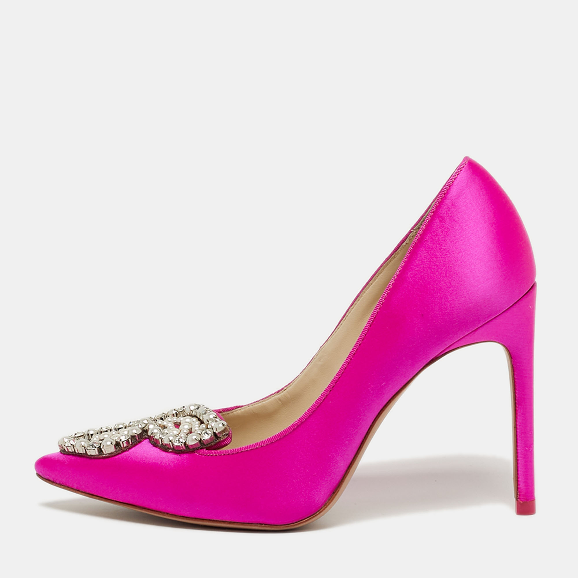 

Sophia Webster Bibi Butterfly Size  Pink Satin Pumps