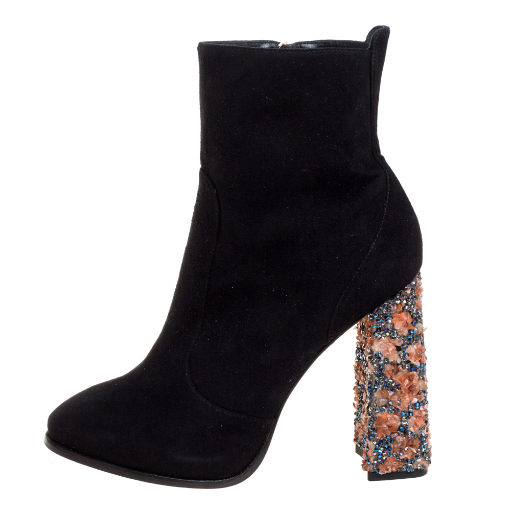 

Sophia Webster Black Suede Kendra Ankle Boots Size