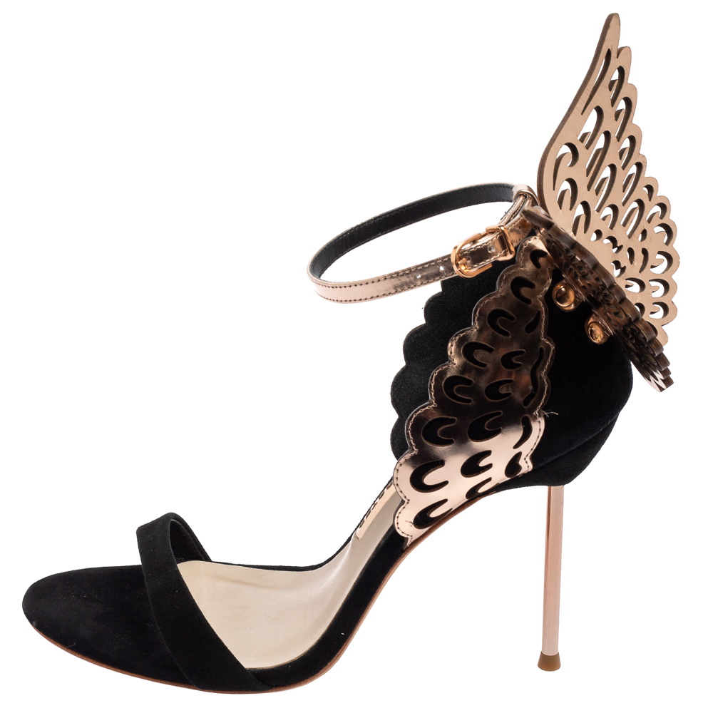 

Sophia Webster Black Suede Evangeline Sandals Size