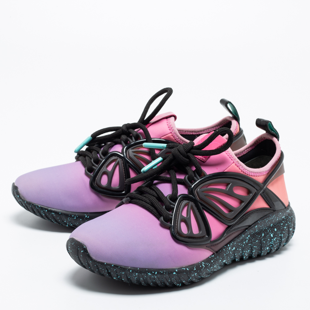 

Sophia Webster Multicolor Neoprene And Rubber Fly By Sneakers Size