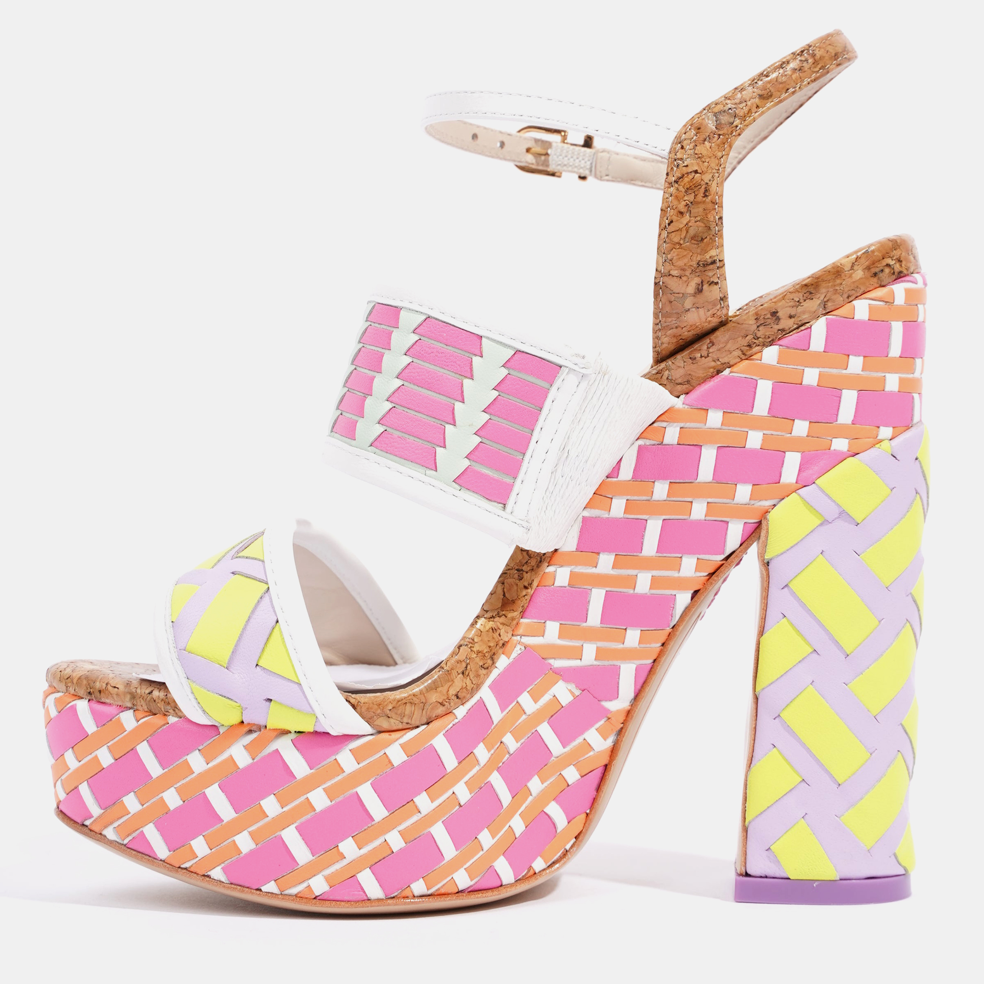 

Sophia Webster Celia Platform Sandal Multi / Pastel EU  / UK 2, Multicolor