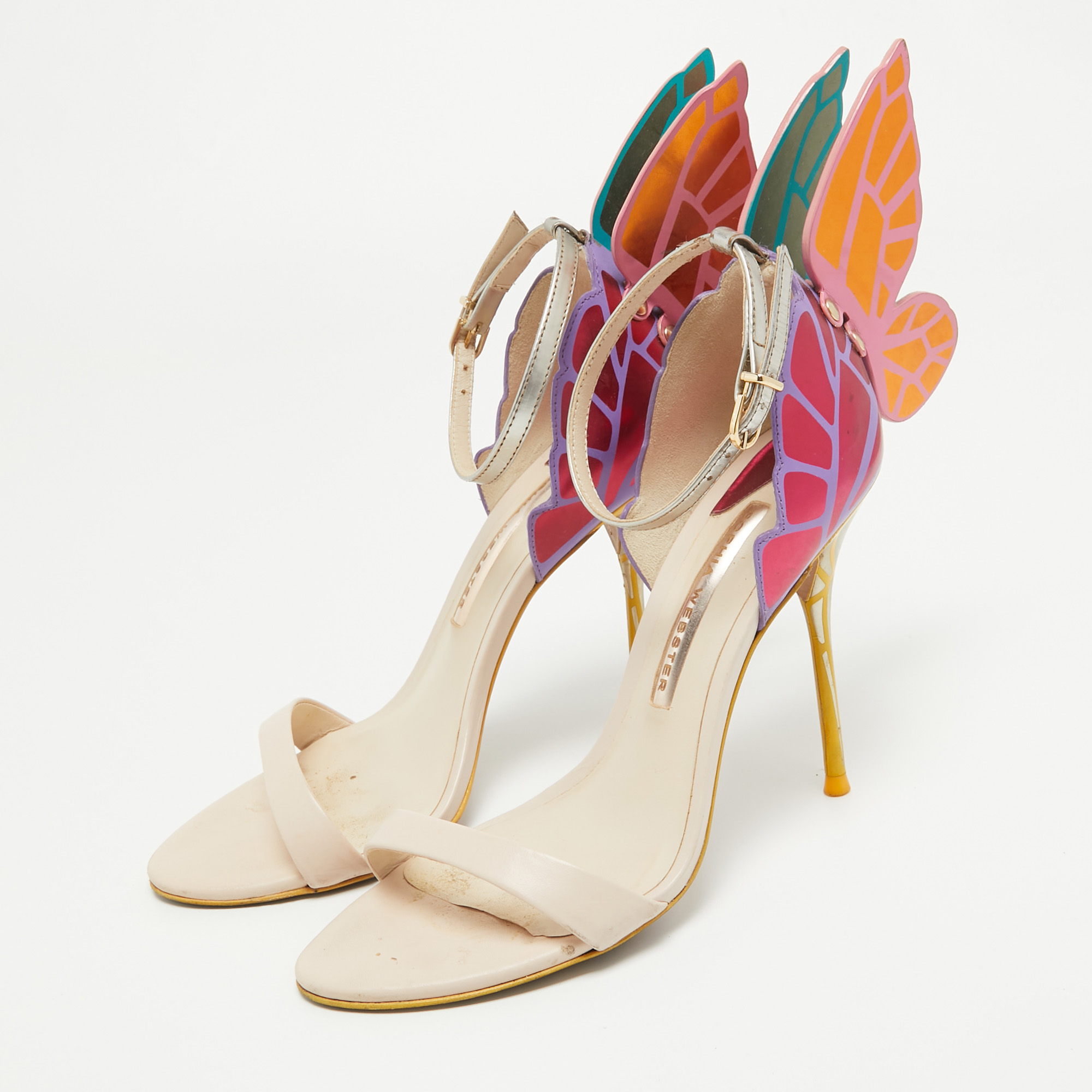 

Sophia Webster Multicolor Leather Chiara Butterfly Sandals Size