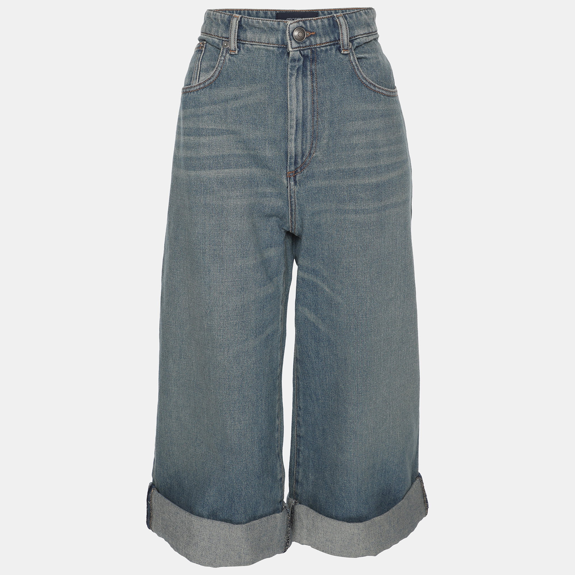 

Sportmax Blue Denim Short Jeans L