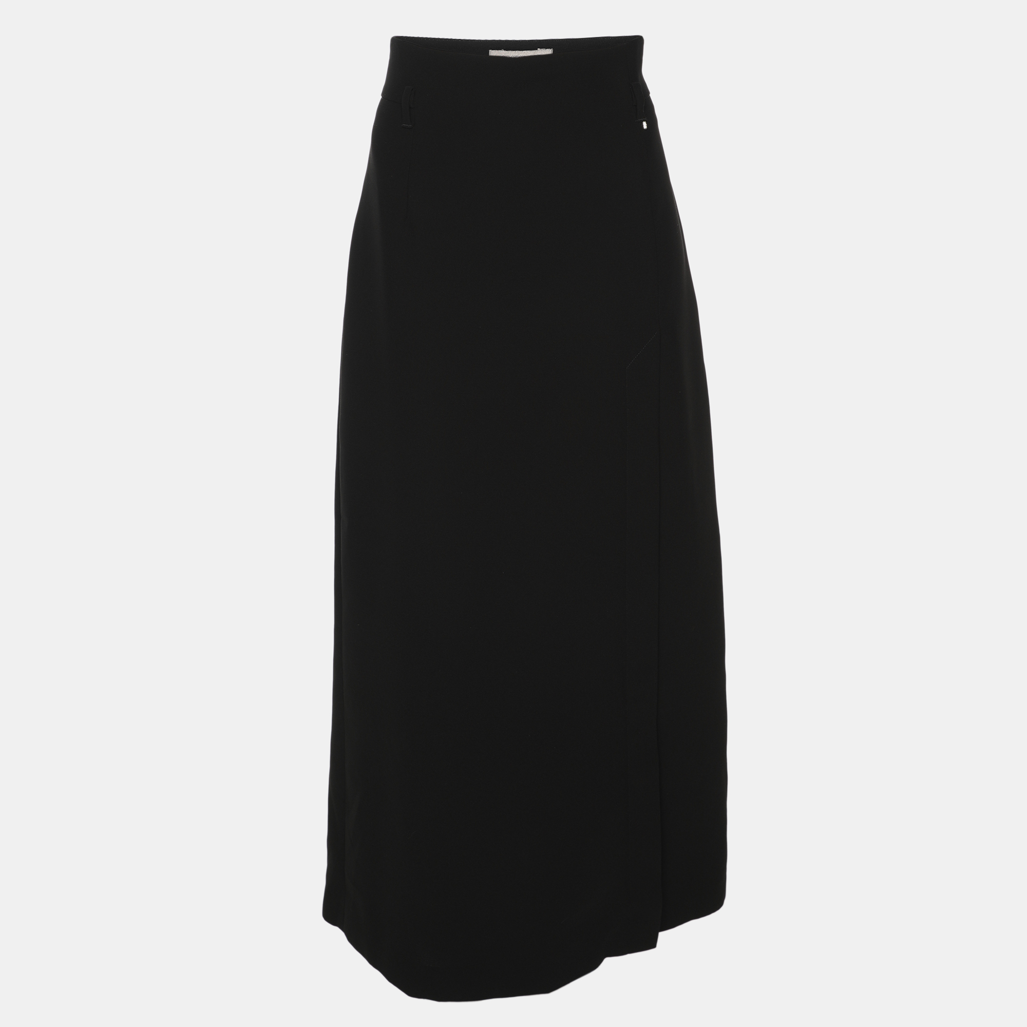 

Sportmax Black Crepe Maxi Skirt M