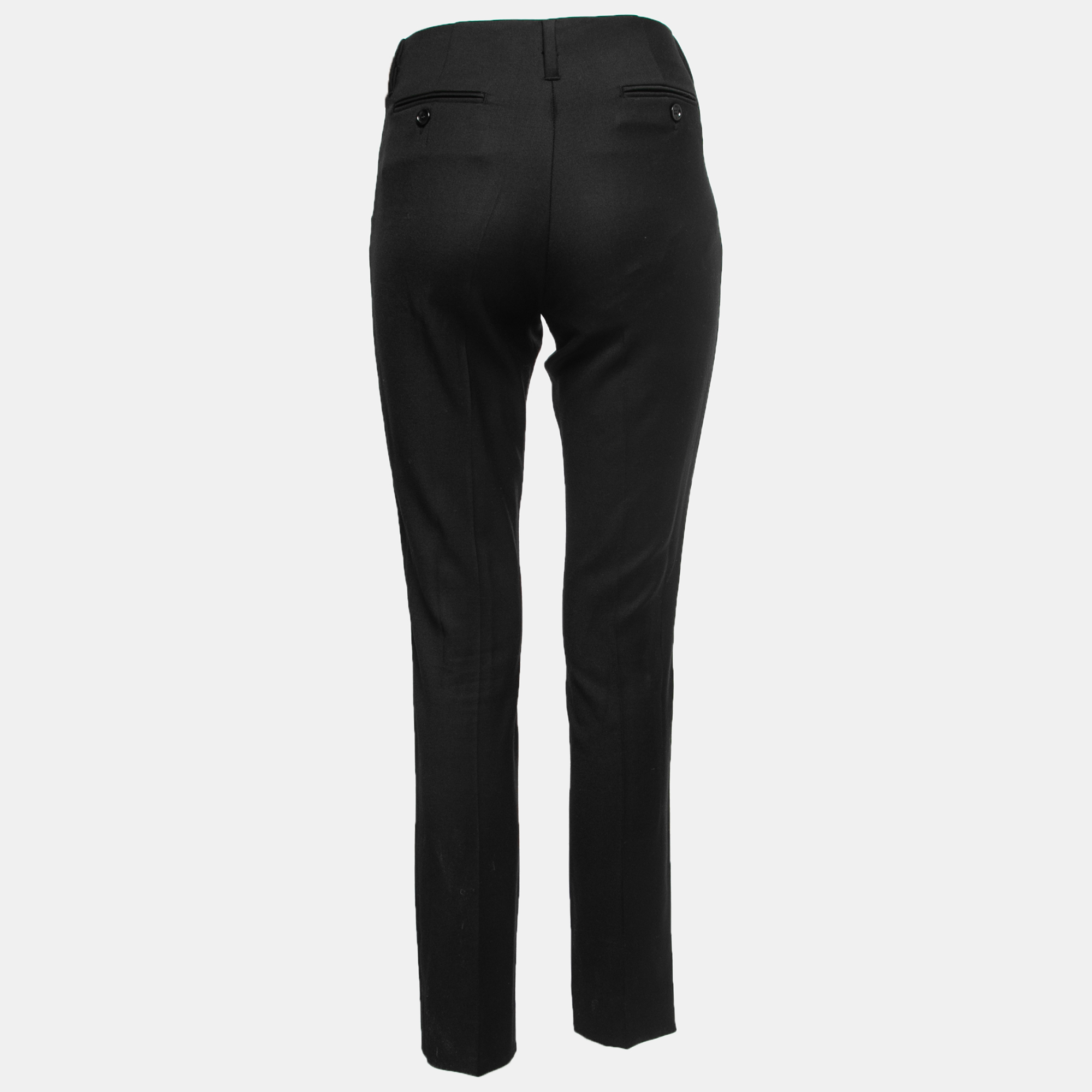 

Sportmax Black Crepe High-Waisted Skinny Trousers