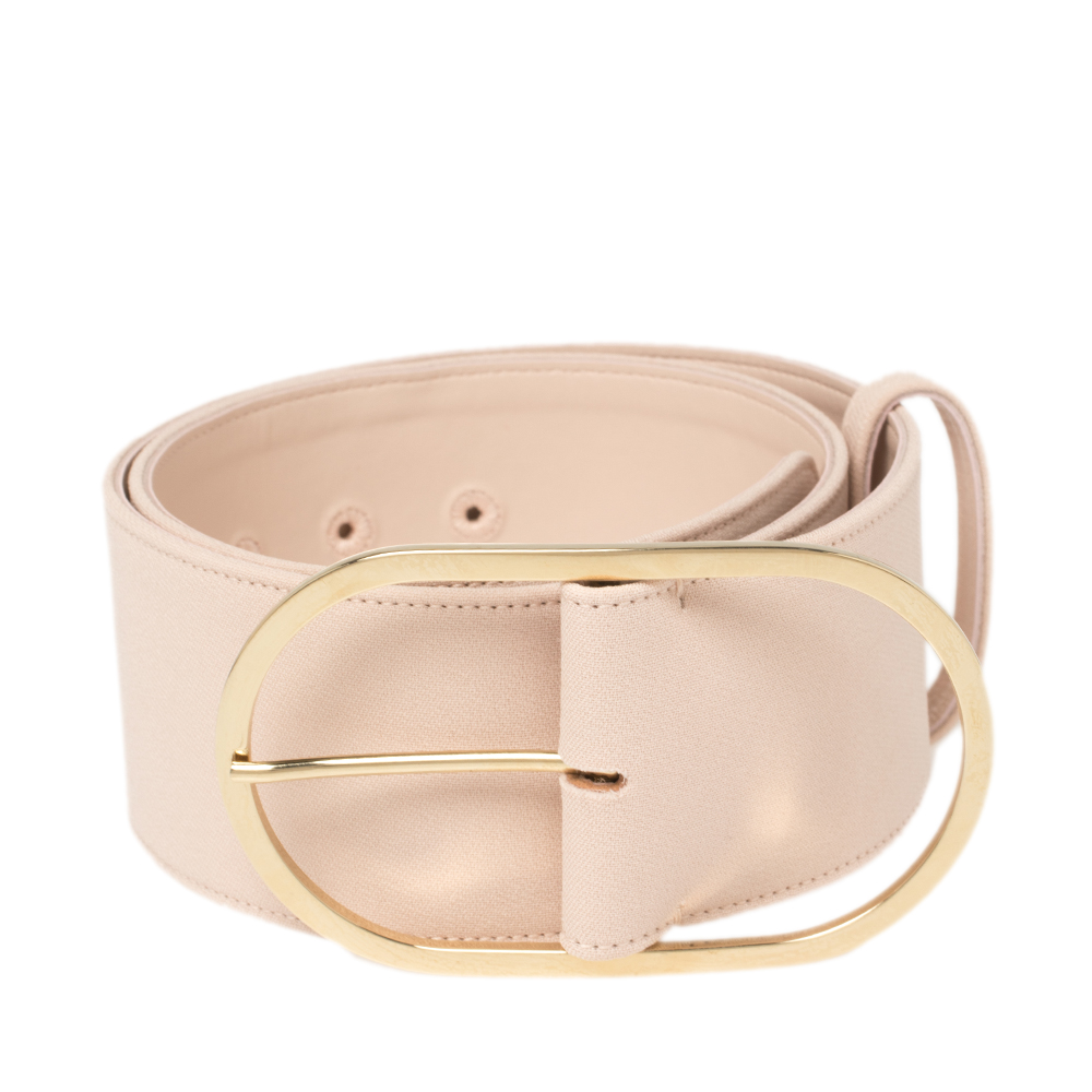 

Stella McCartney Powder Pink Canvas Buckle Waist Belt