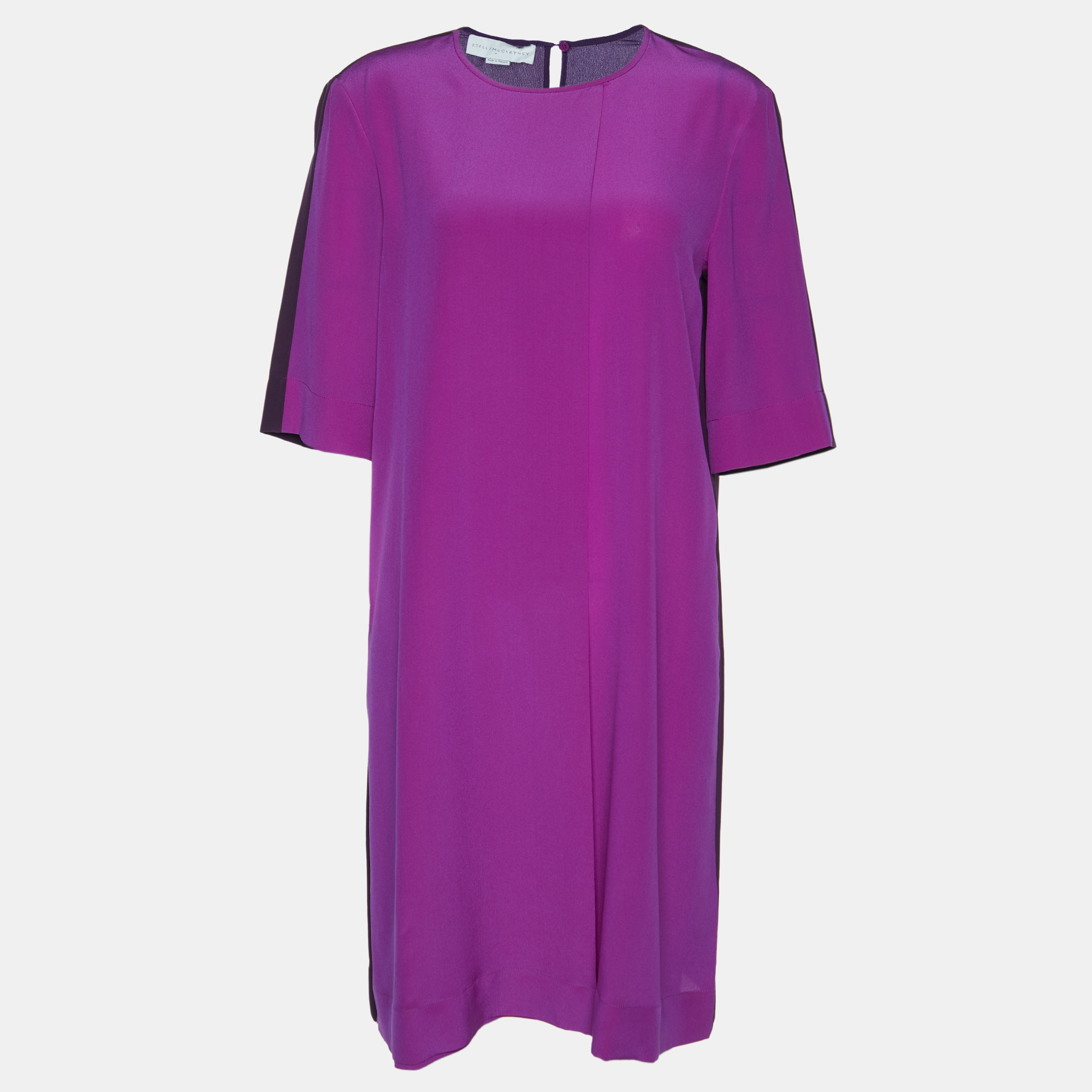 

Stella McCartney Purple Silk Overlap Dress M