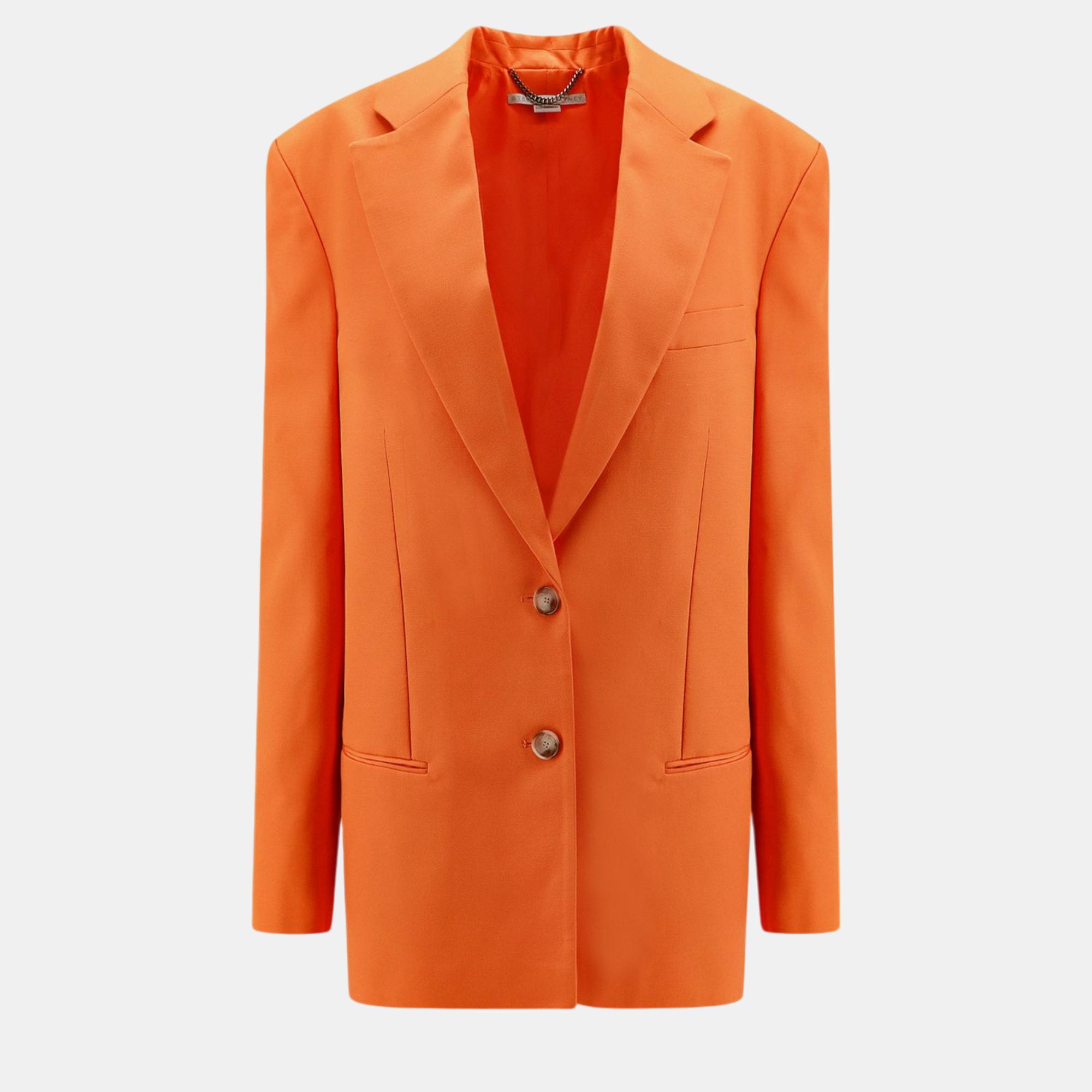 

Stella Mccartney Orange Viscose Blazer