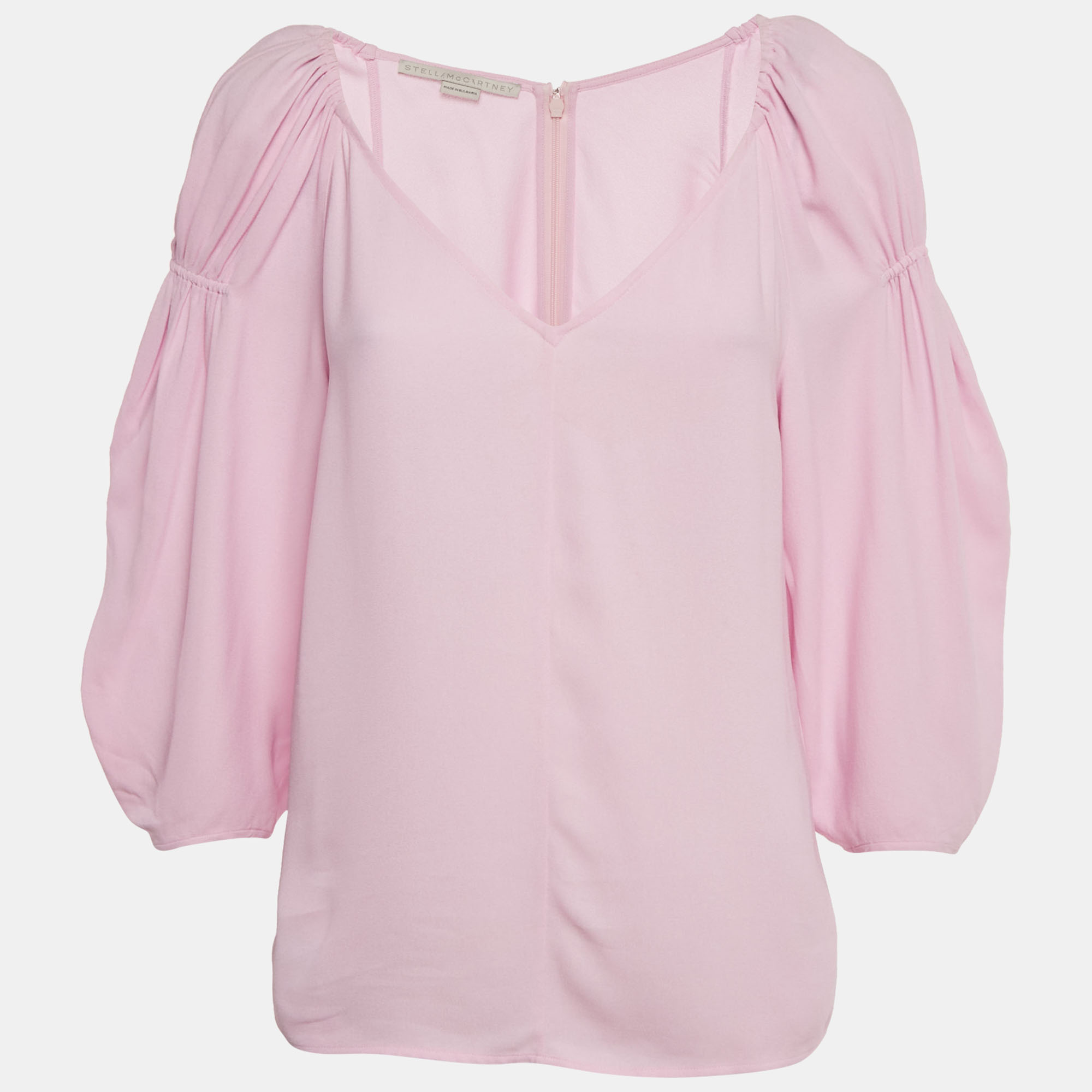 Pre-owned Stella Mccartney Pink Crepe Blouse S