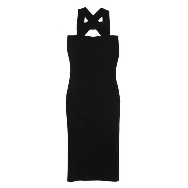 مملوكة مسبقًا Stella McCartney Black Bandage Dress L