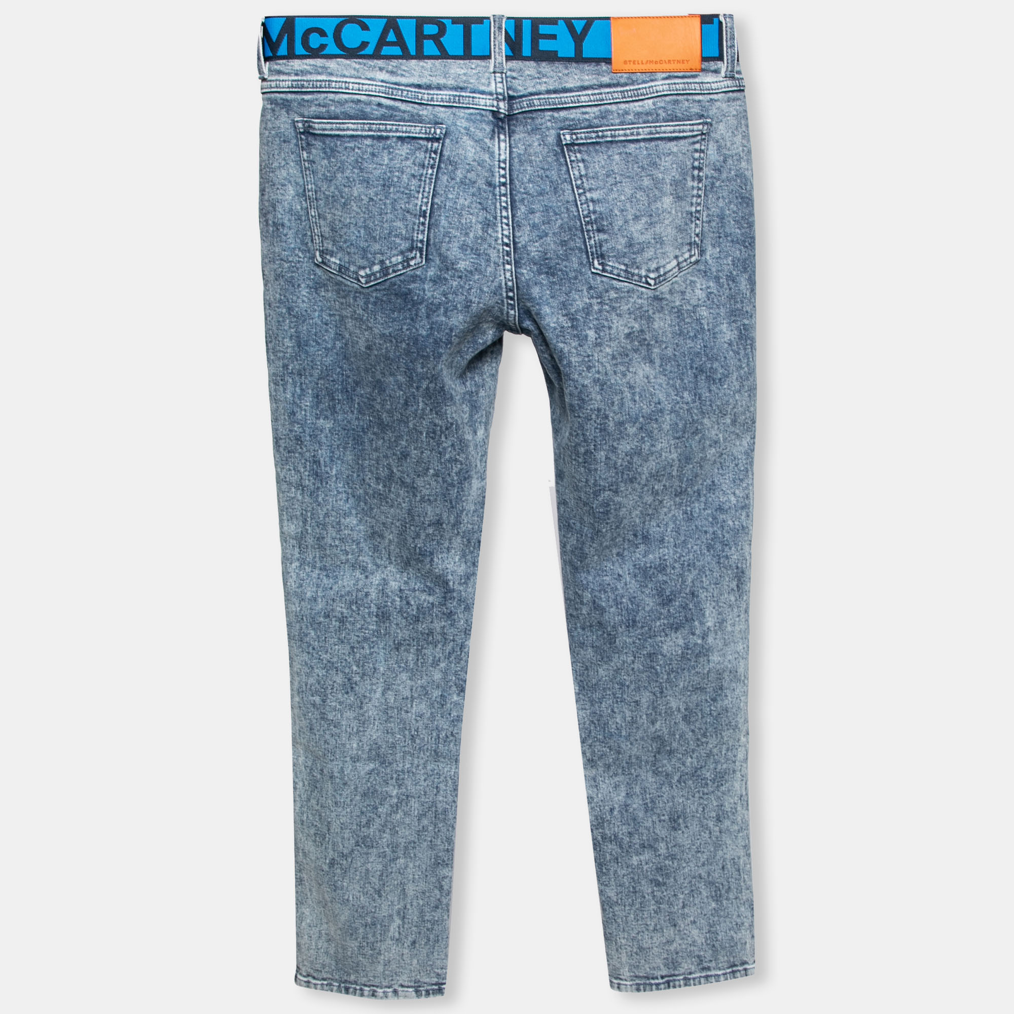 

Stella McCartney Blue Denim Logo Waistband Jeans