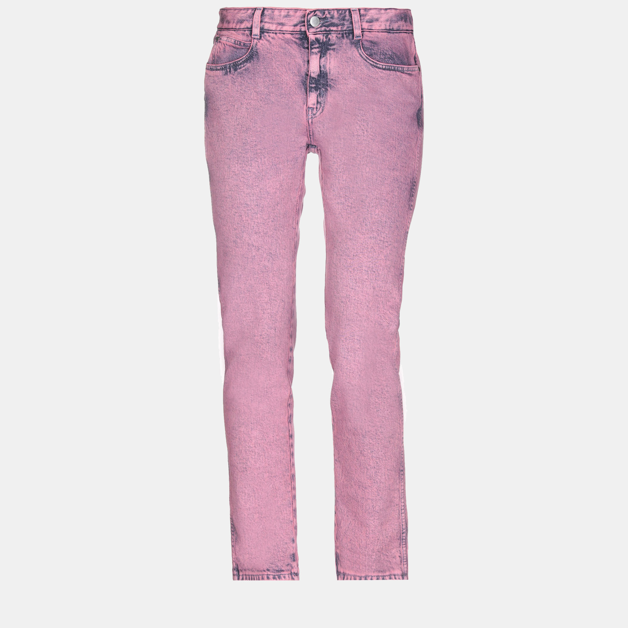 Pre-owned Stella Mccartney Cotton Jeans 27 In Pink