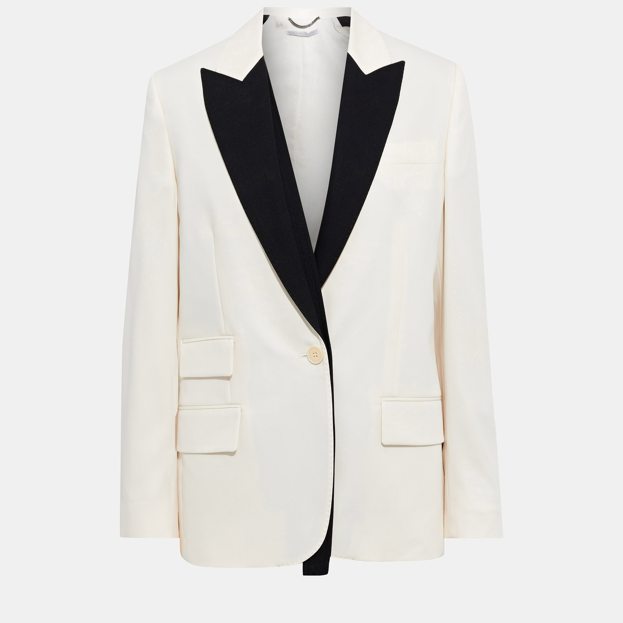 Pre-owned Stella Mccartney Wool Blazer 36 In White