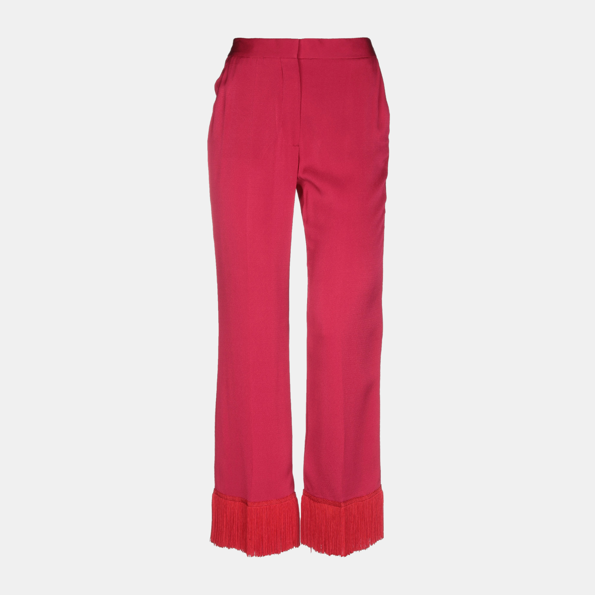 Pre-owned Stella Mccartney Viscose Trousers 36 In Pink