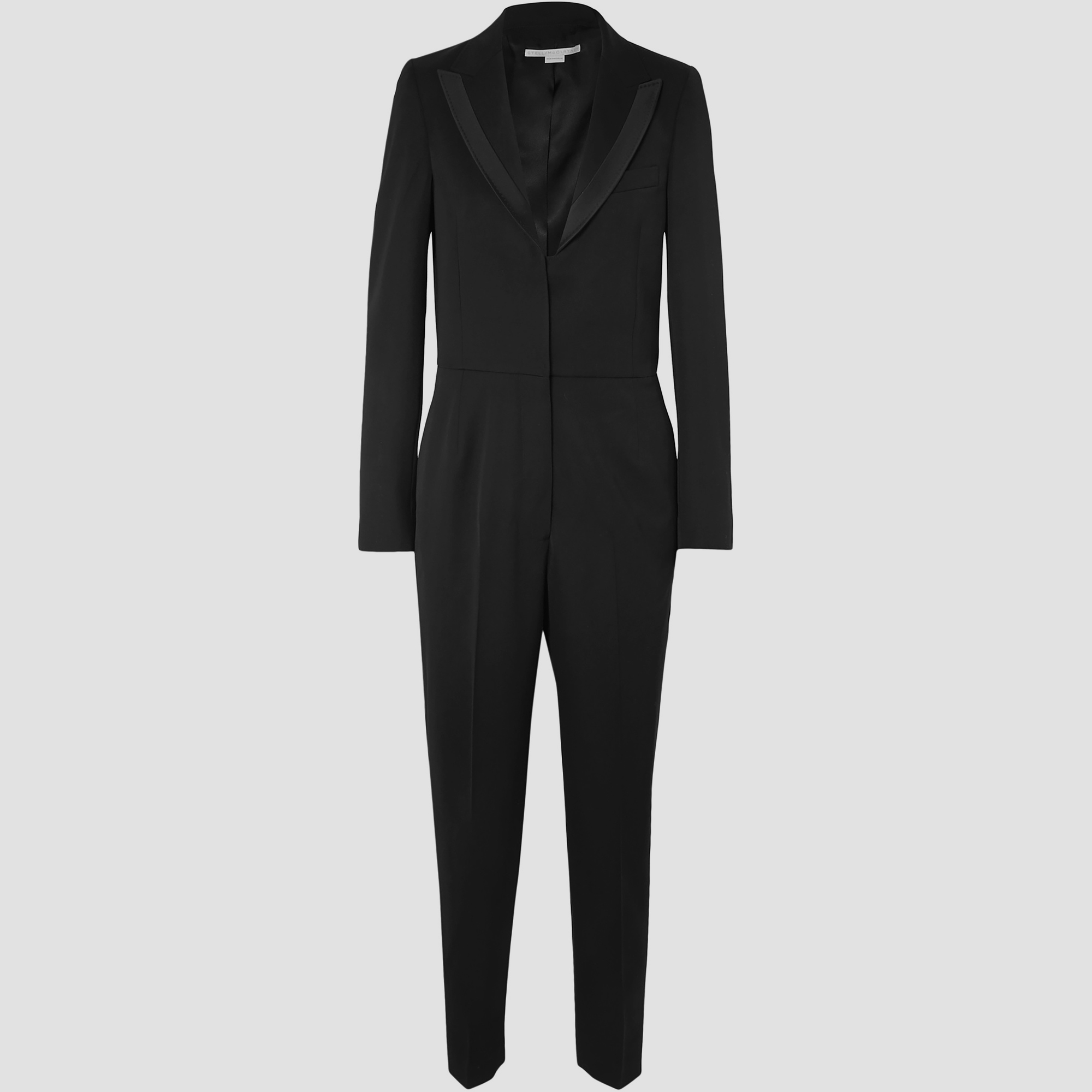 Pre-owned Stella Mccartney Wool Jumpsuit 46 In Black