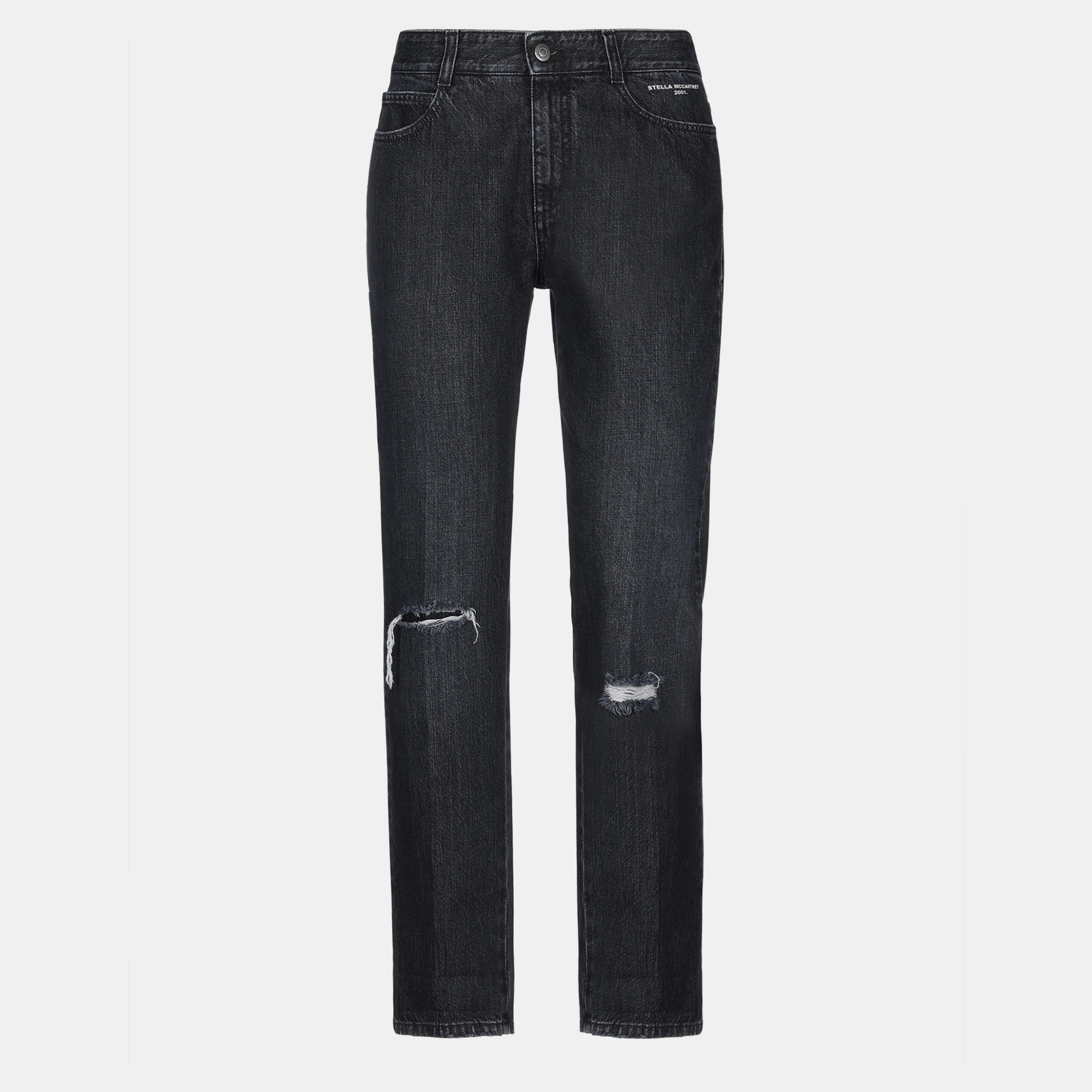 

Stella McCartney Black Distressed Denim Jeans  Waist 29