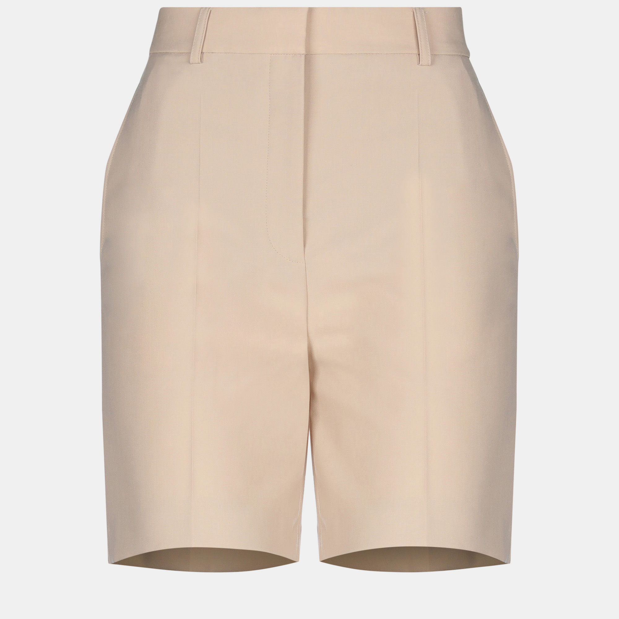 Pre-owned Stella Mccartney Wool Shorts 42 In Beige