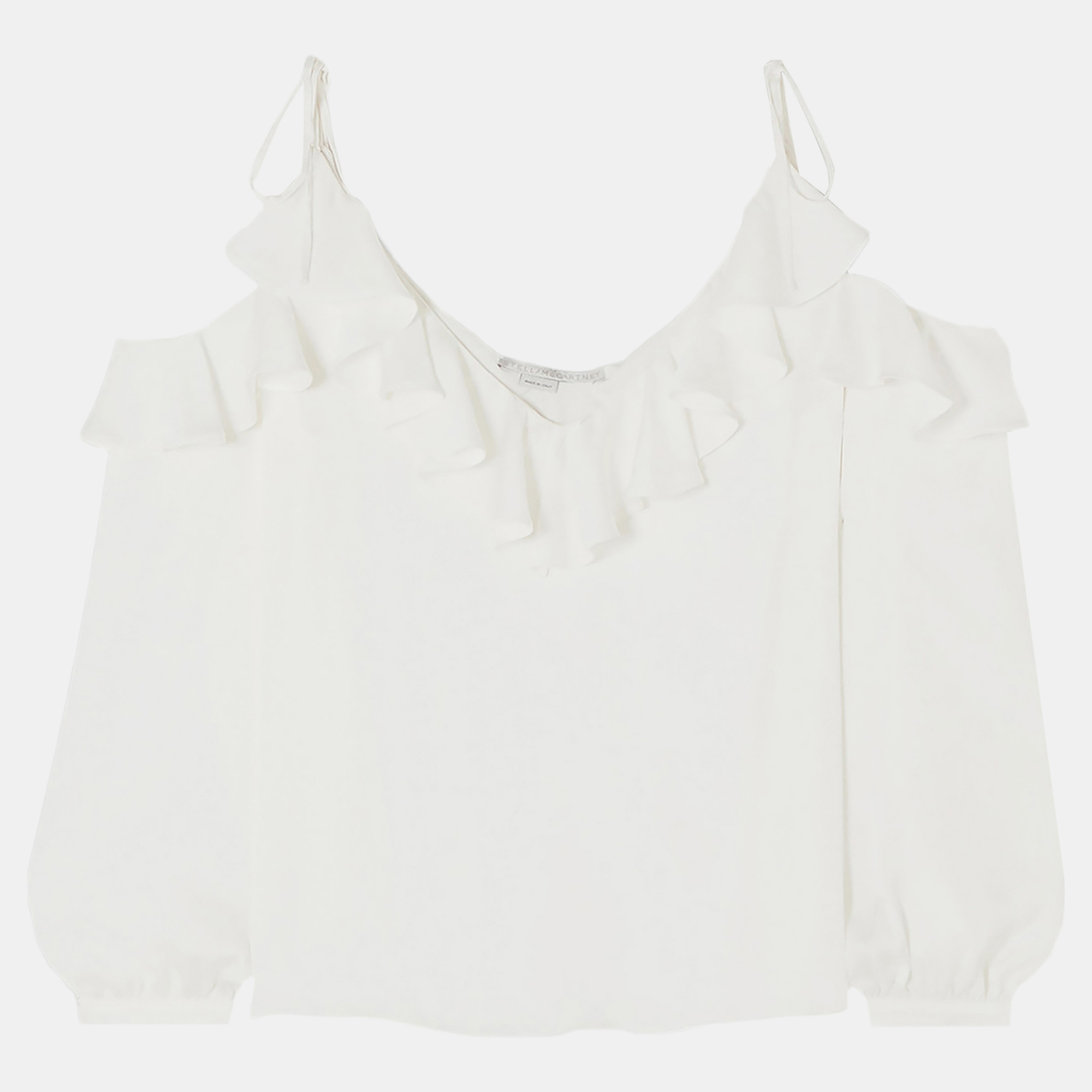 

Stella McCartney Viscose Off the Shoulder Top 48, White