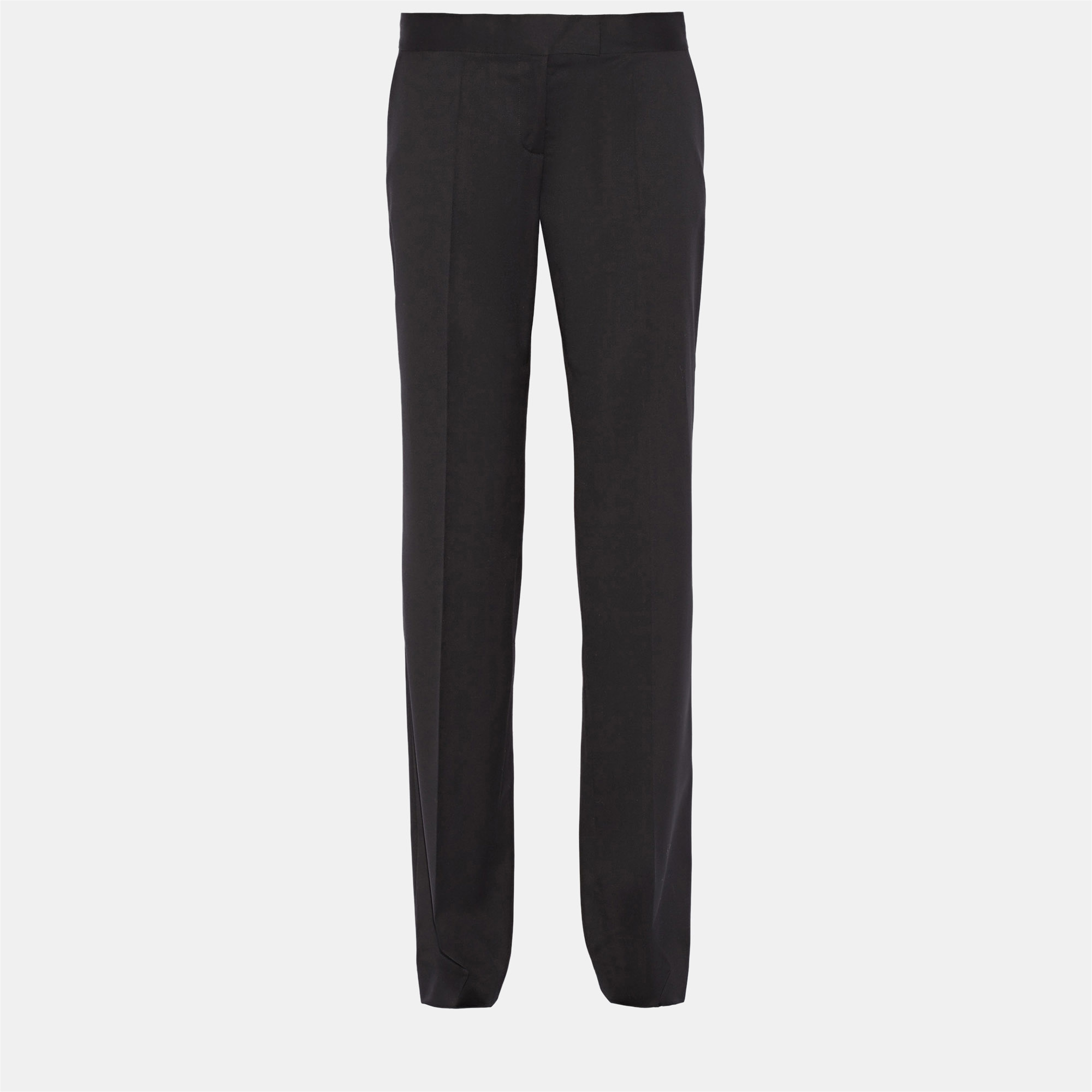 Pre-owned Stella Mccartney Wool Pants 42 In Black