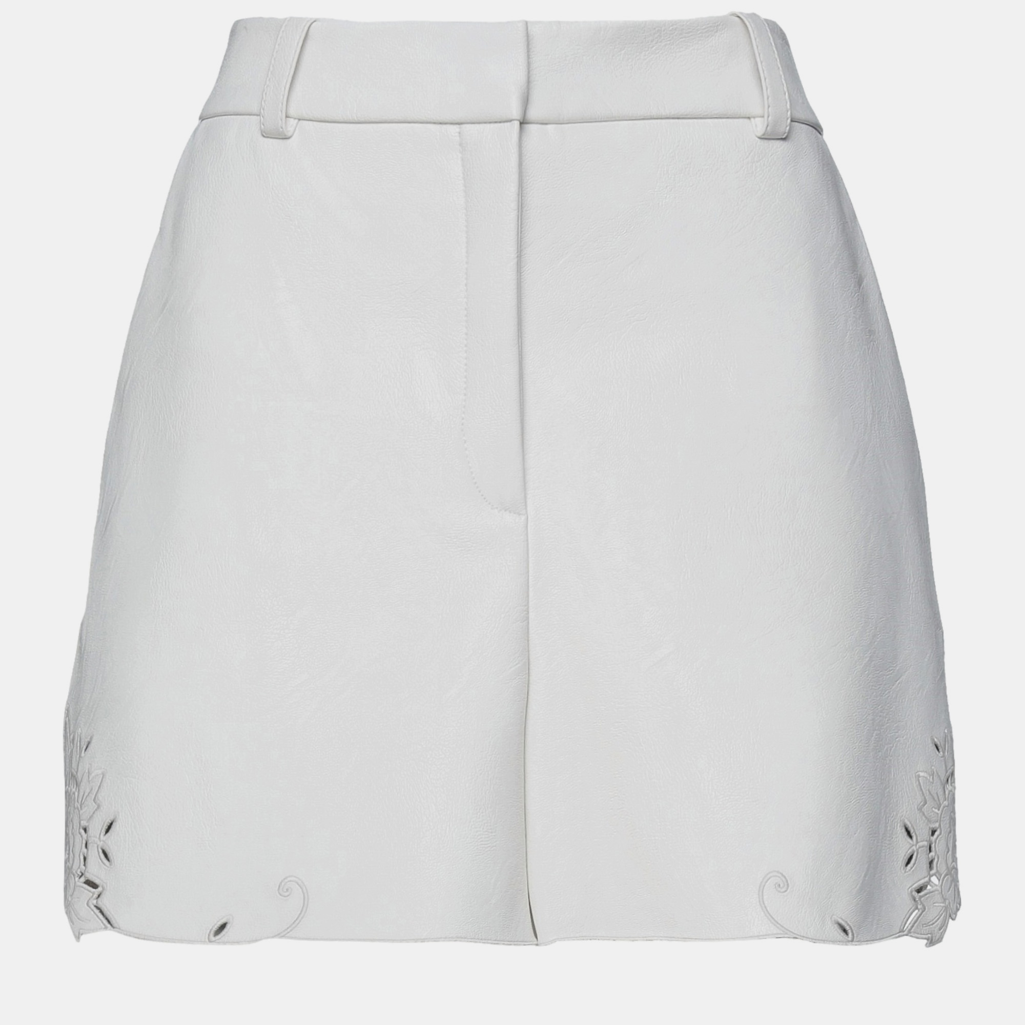 Pre-owned Stella Mccartney Polyester Shorts 46 In White