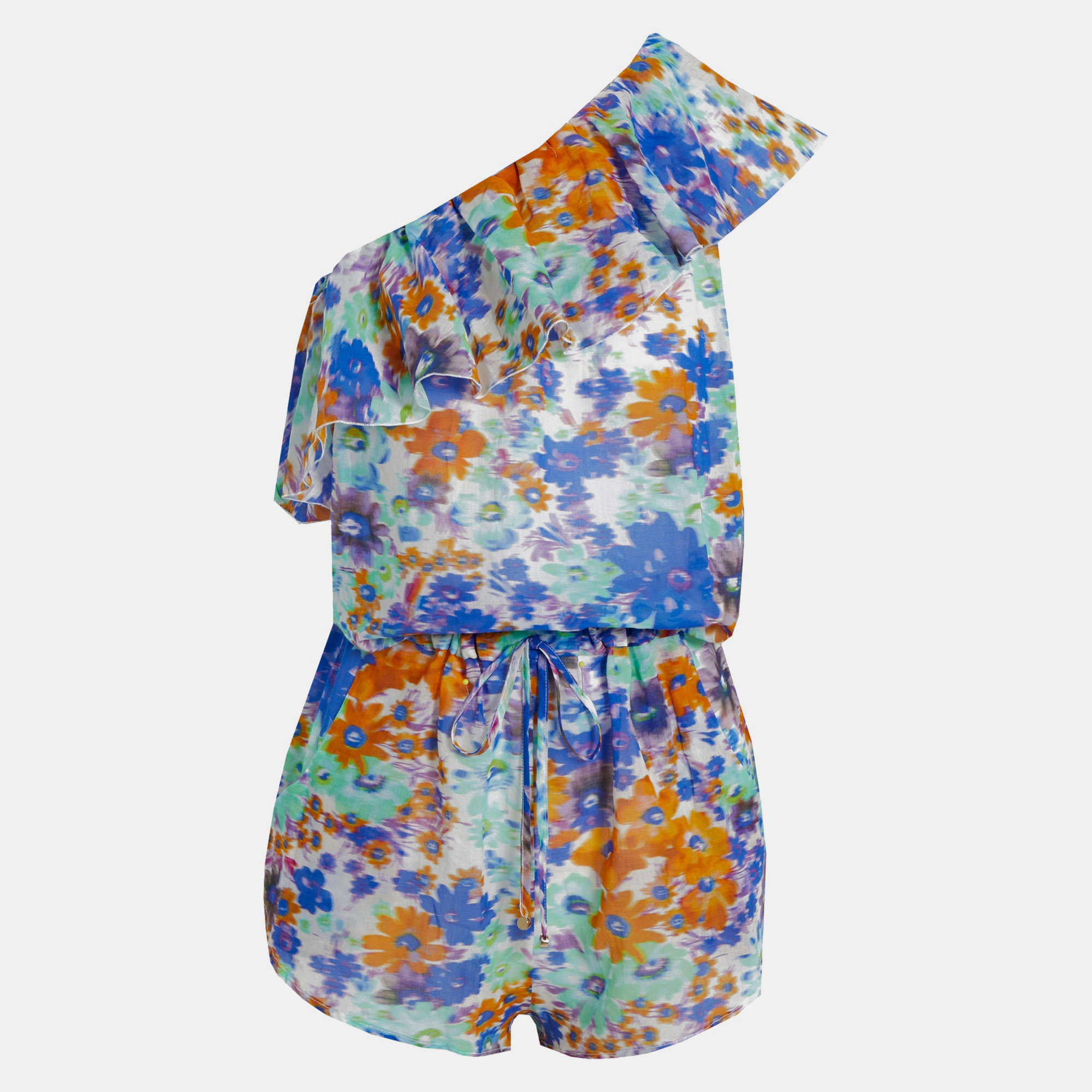 Pre-owned Stella Mccartney Multicolor Printed Cotton Playsuit M