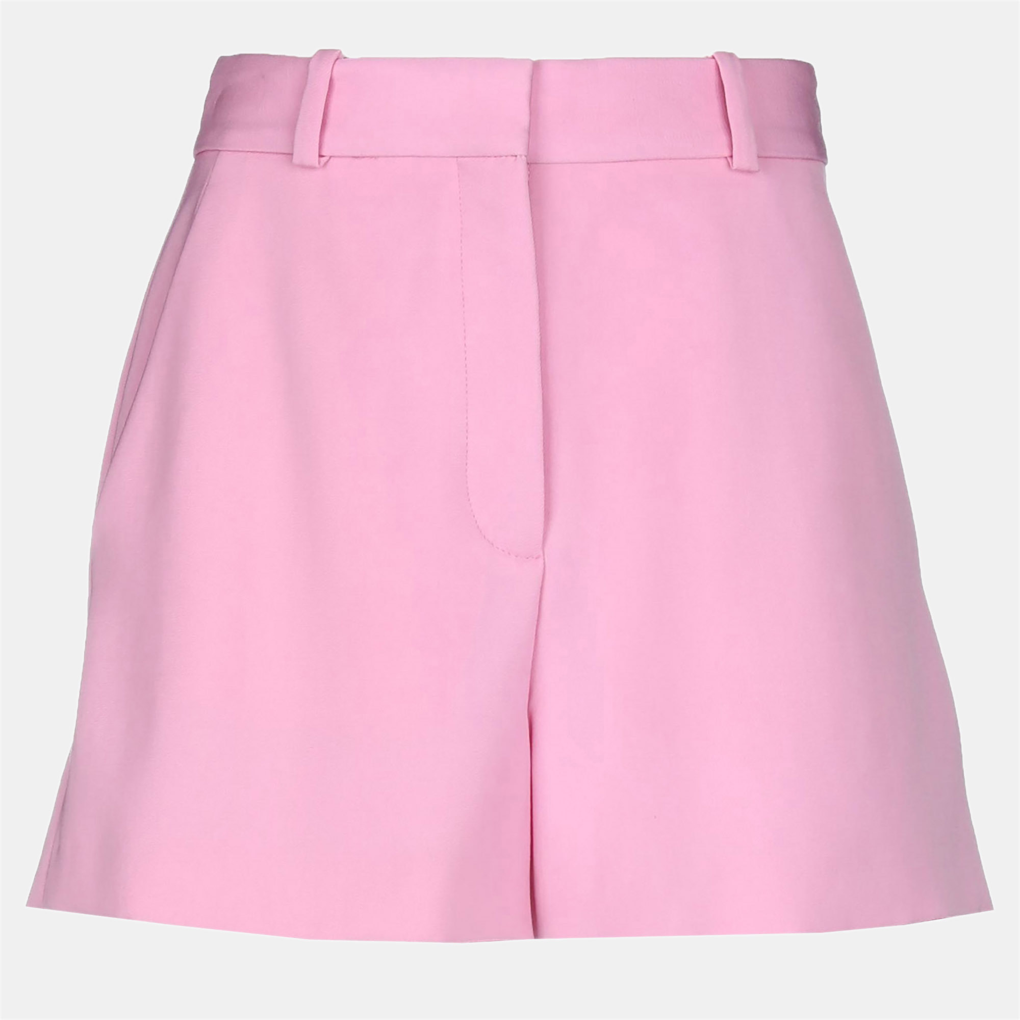 Pre-owned Stella Mccartney Pink Wool High-waist Shorts S (it 40)