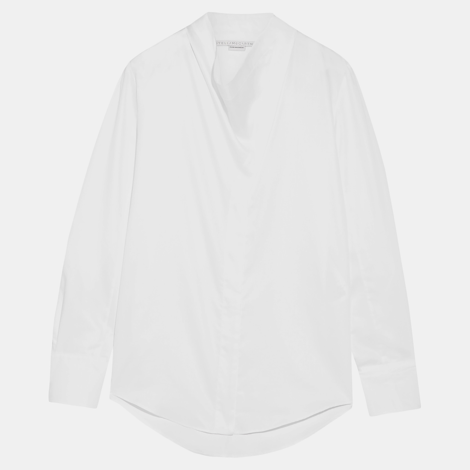 Pre-owned Stella Mccartney Cotton Long Sleeved Top 38 In White